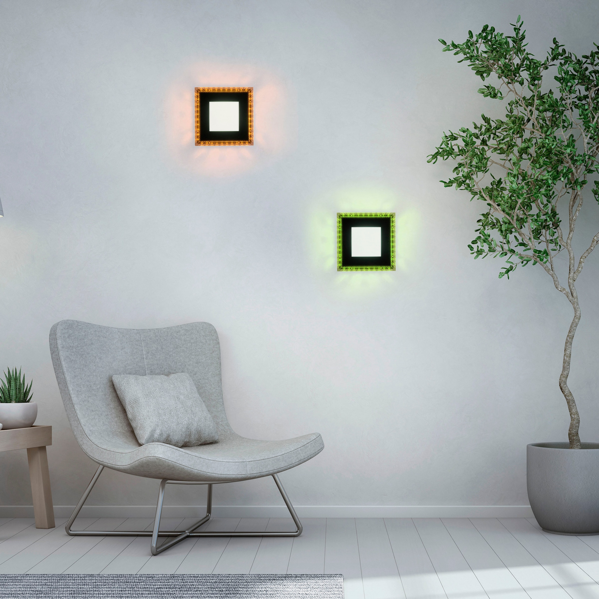 JUST LIGHT LED Deckenleuchte »ACRI«, 2 flammig, Leuchtmittel LED-Board-LED-Board | LED fest integriert-LED fest integriert