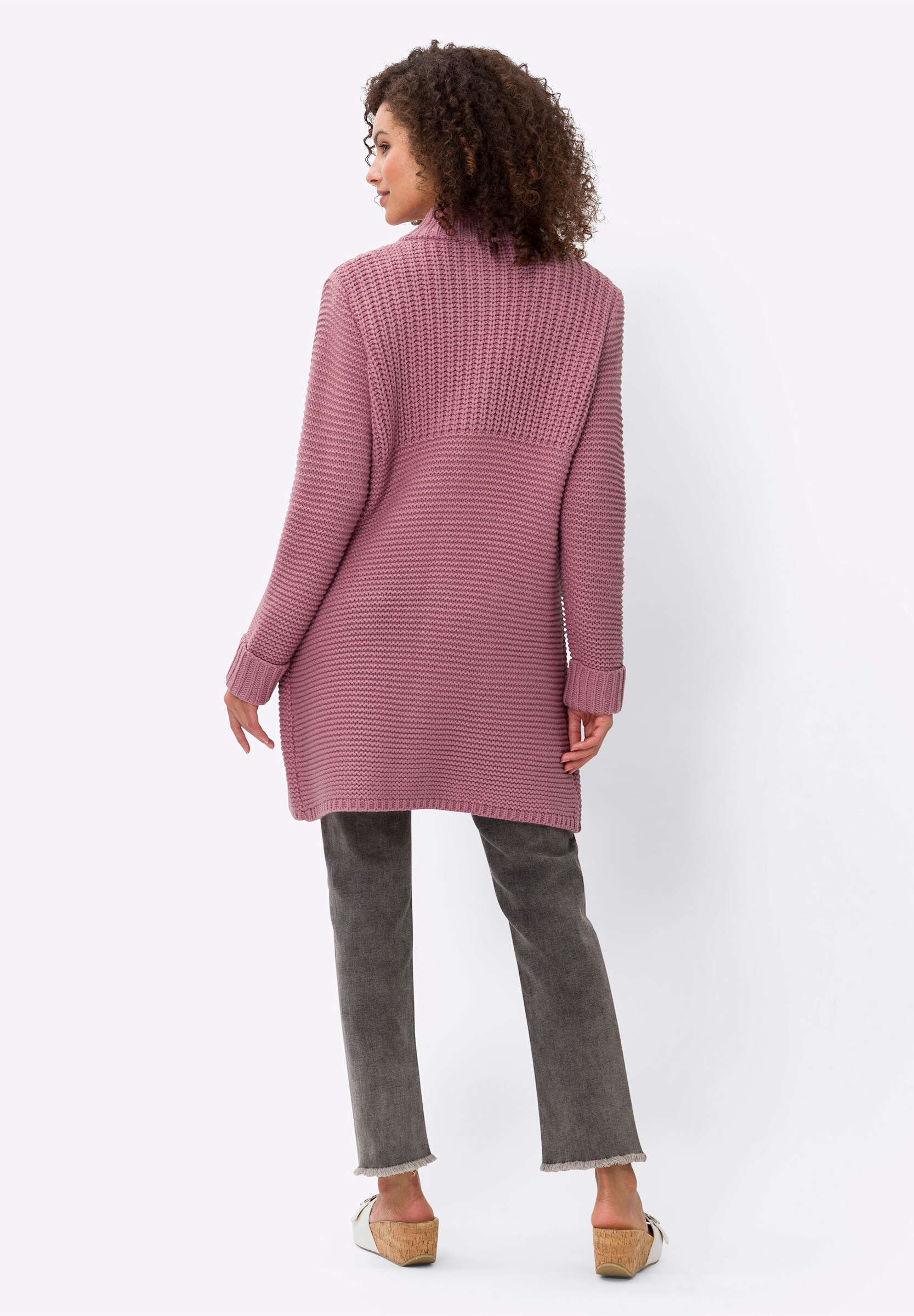 heine Strickjacke »Strickjacke Strickjacke mit Stehkragen«