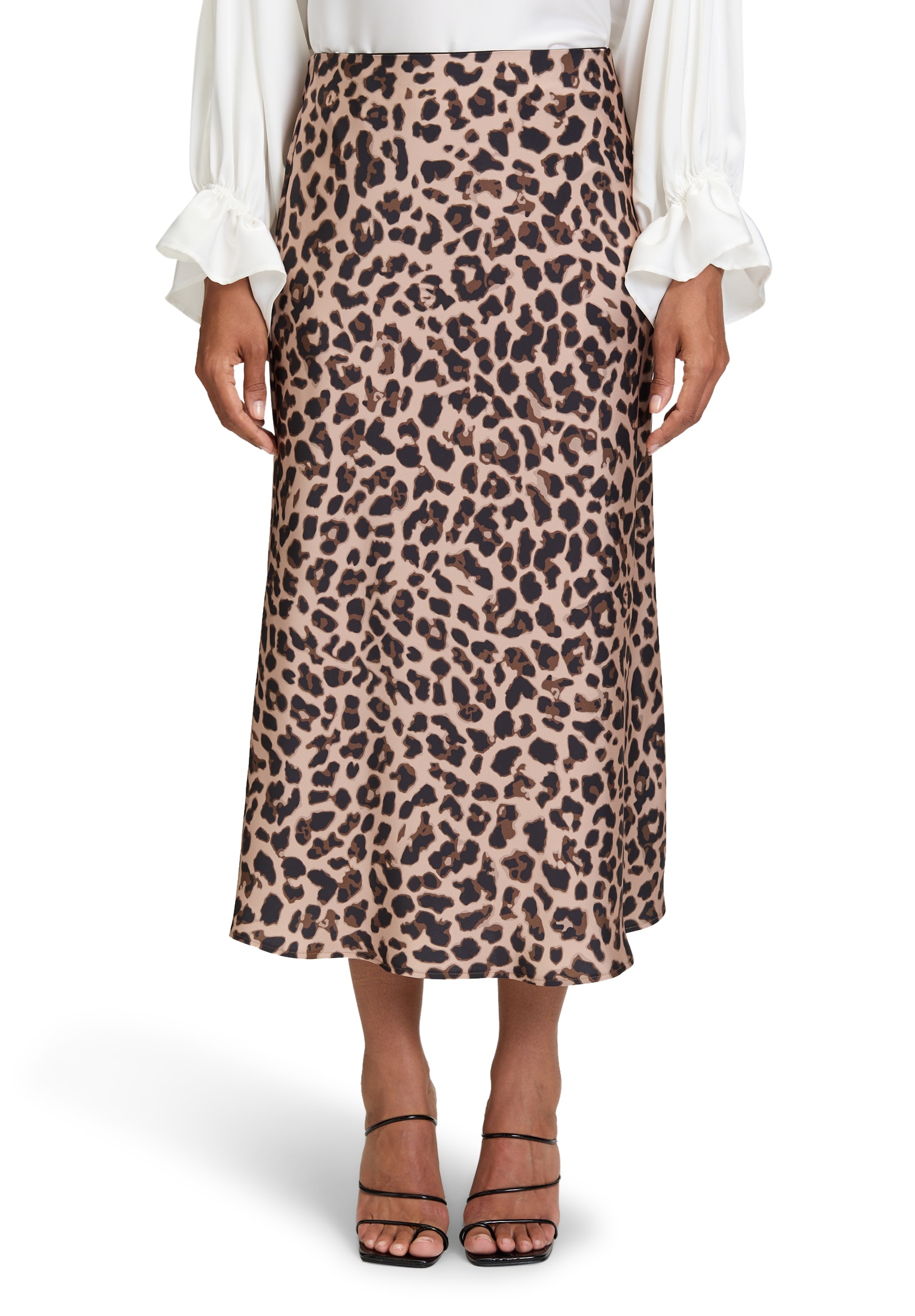 Vera Mont Satinrock »Satinrock mit Leoprint«