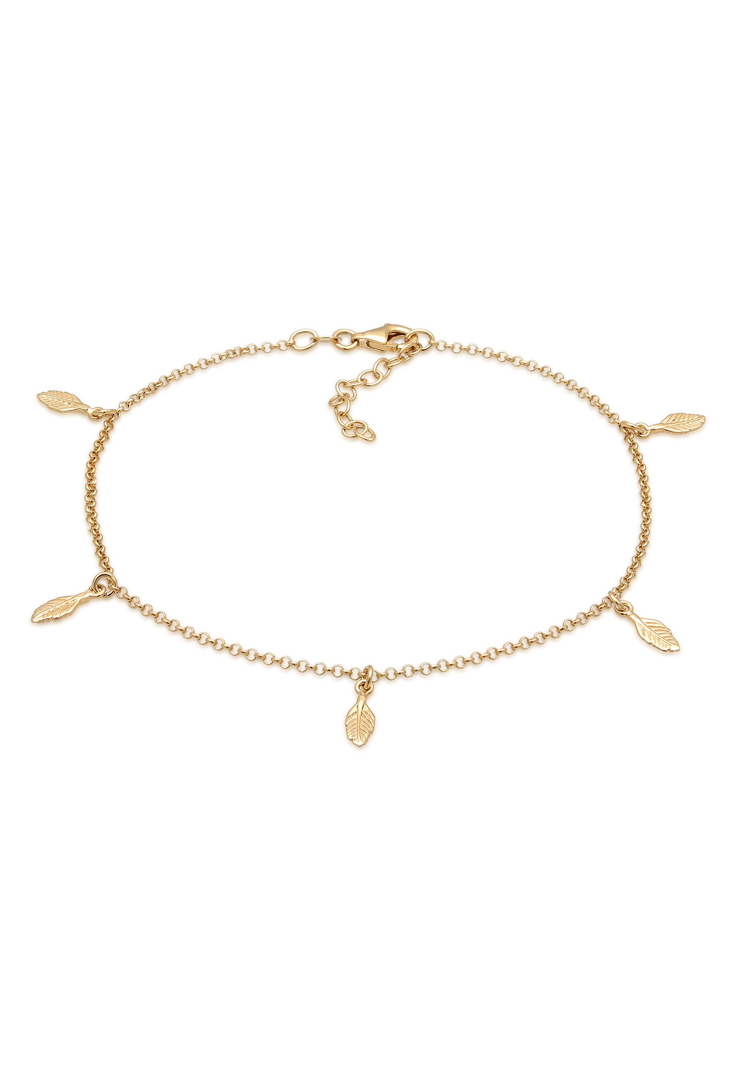 Elli Fußkette »Fußschmuck Feder Boho 925 Sterling Silber«