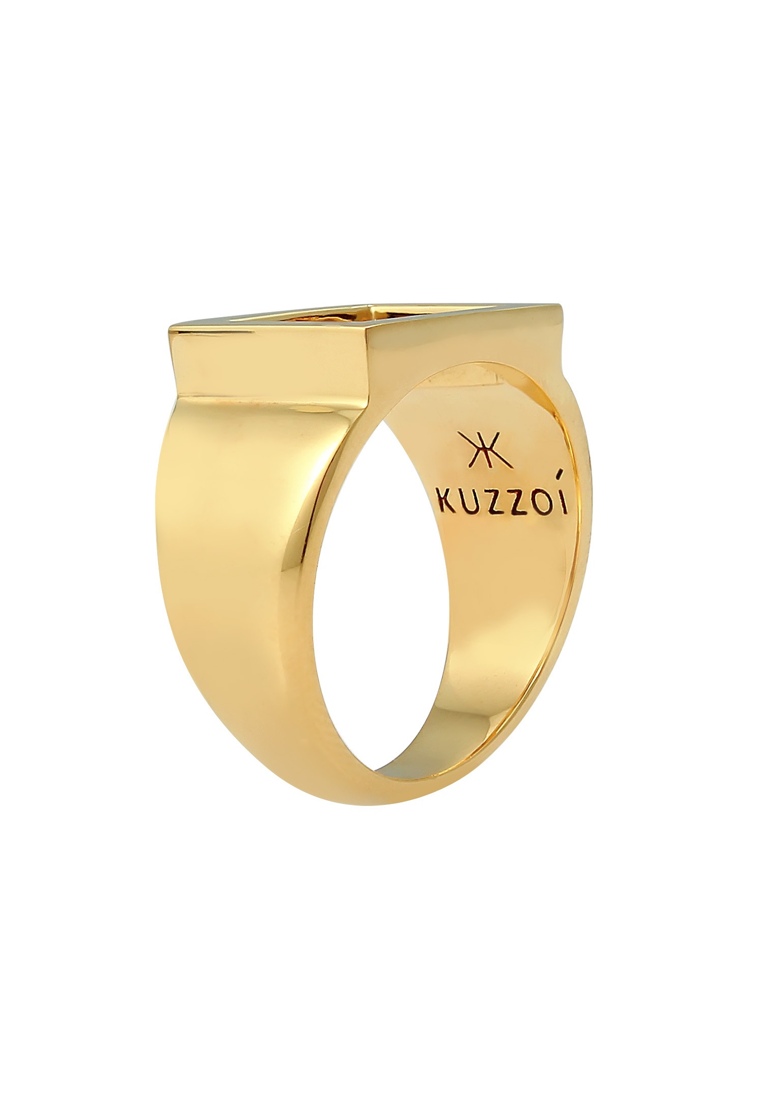 Kuzzoi Siegelring »Ring Siegelring Herren Rechteckig 925 Silber«