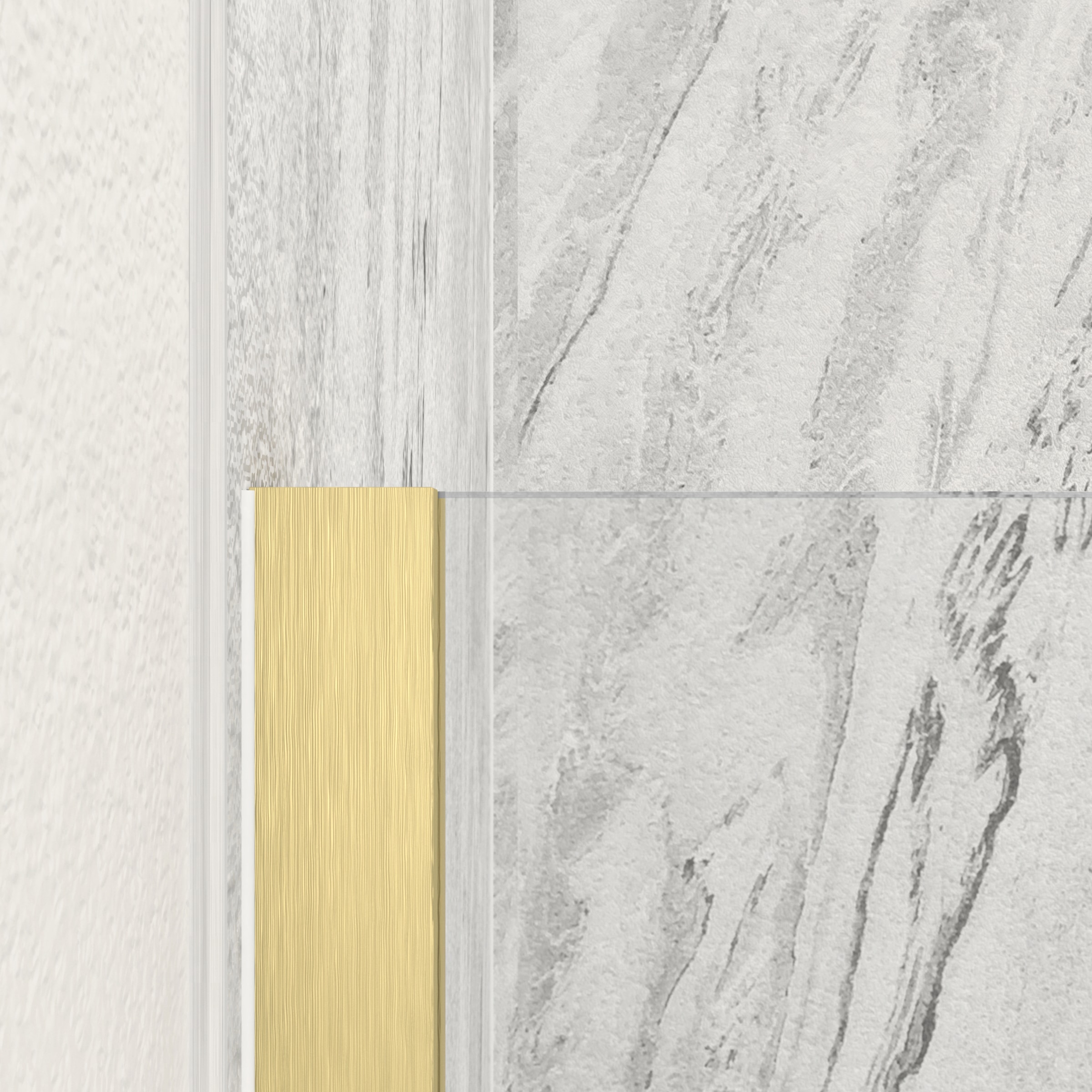 Marwell Walk-in-Dusche »Spezia«, mit hochwertigen Aluminiumrahmen in gebürsteter Goldoptik