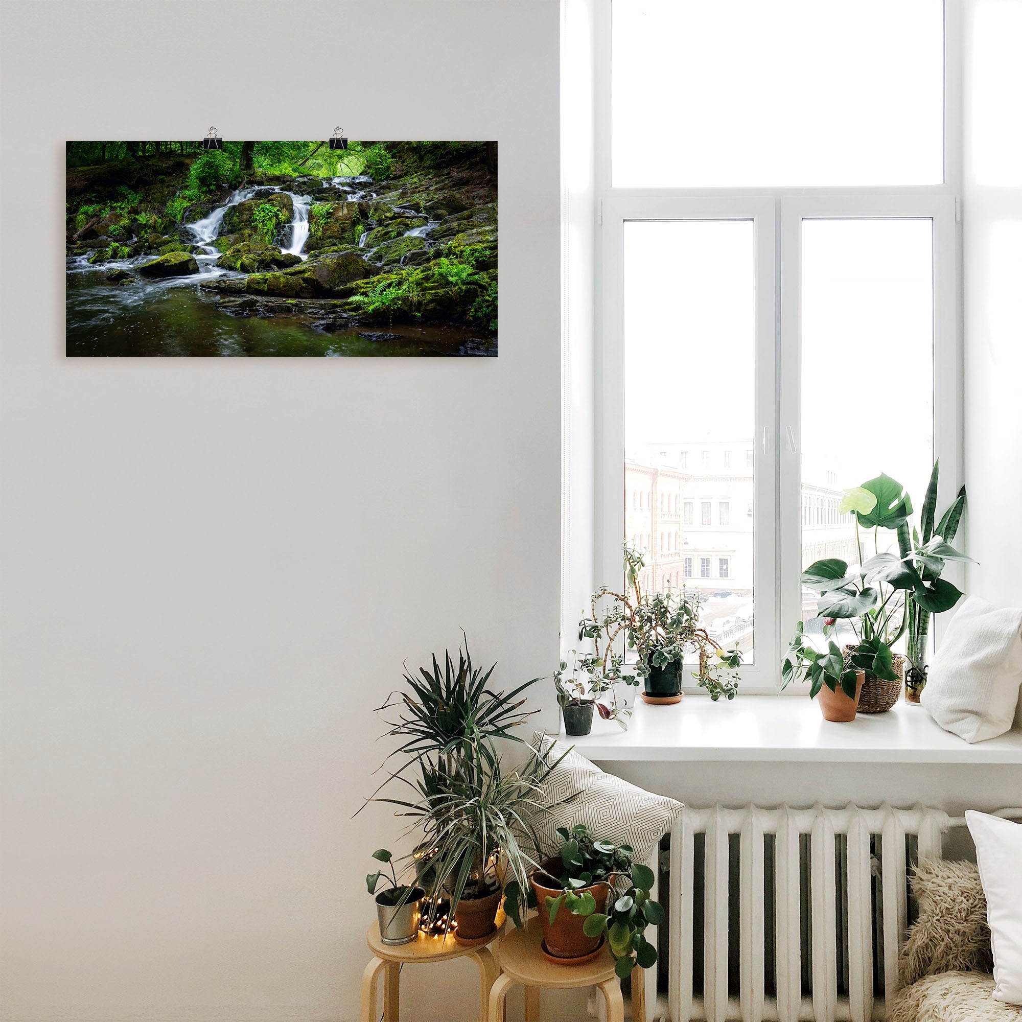 Artland Wandbild »Wasserfall Panorama«, Wasserfallbilder, (1 St.), als Leinwandbild, Poster in verschied. Größen
