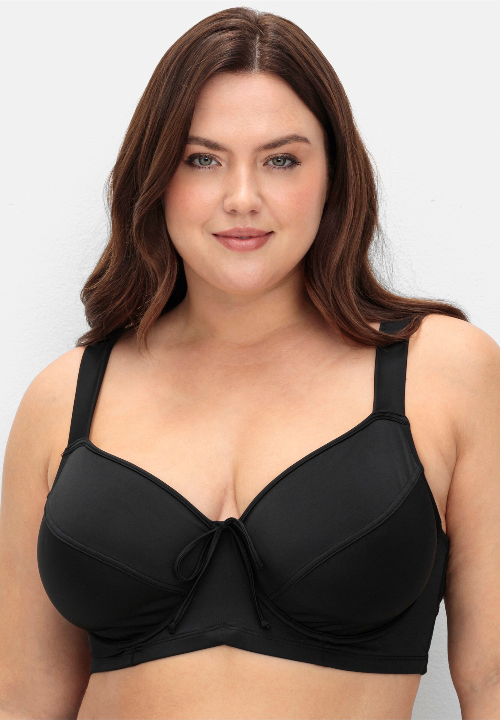 Sheego Bügel-Bikini »Bikini-Oberteil Bikini-Oberteil mit Bindebändchen«