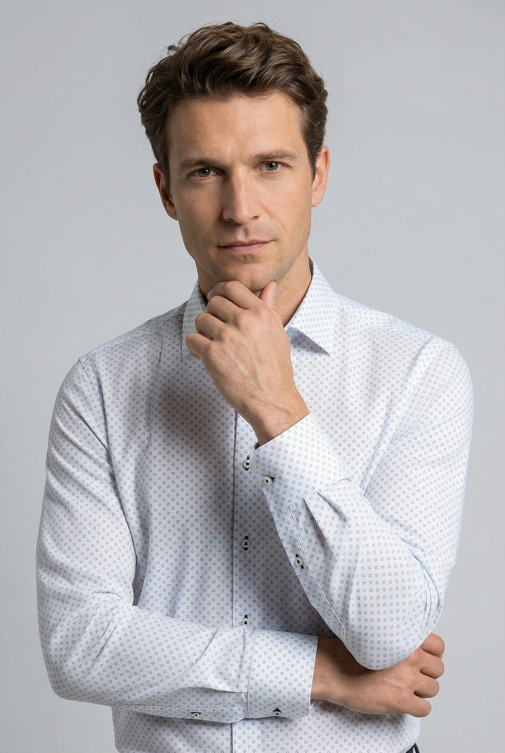 OLYMP Langarmhemd »No. Six« Businesshemd, super slim, Kentkragen