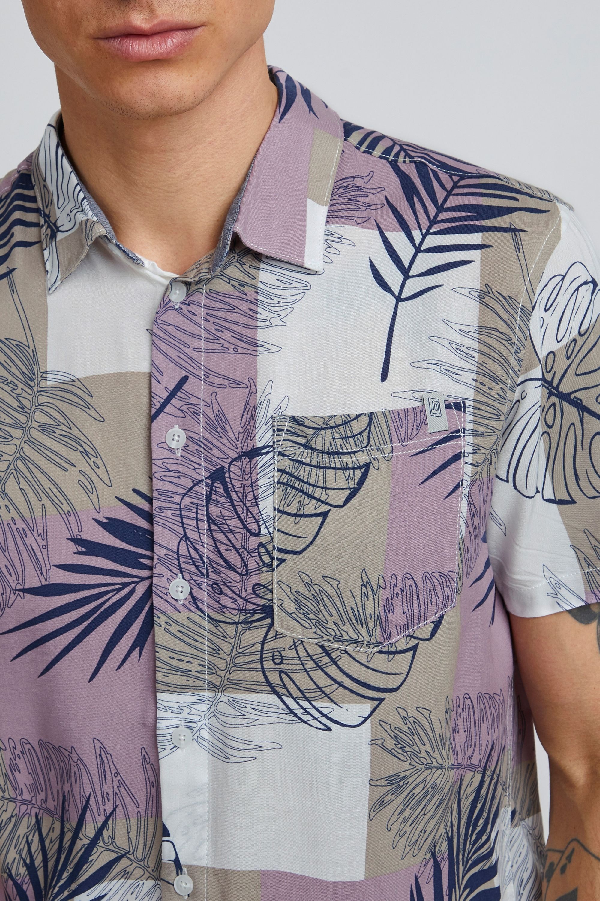Blend Kurzarmshirt »Kurzarmhemd BHShirt«