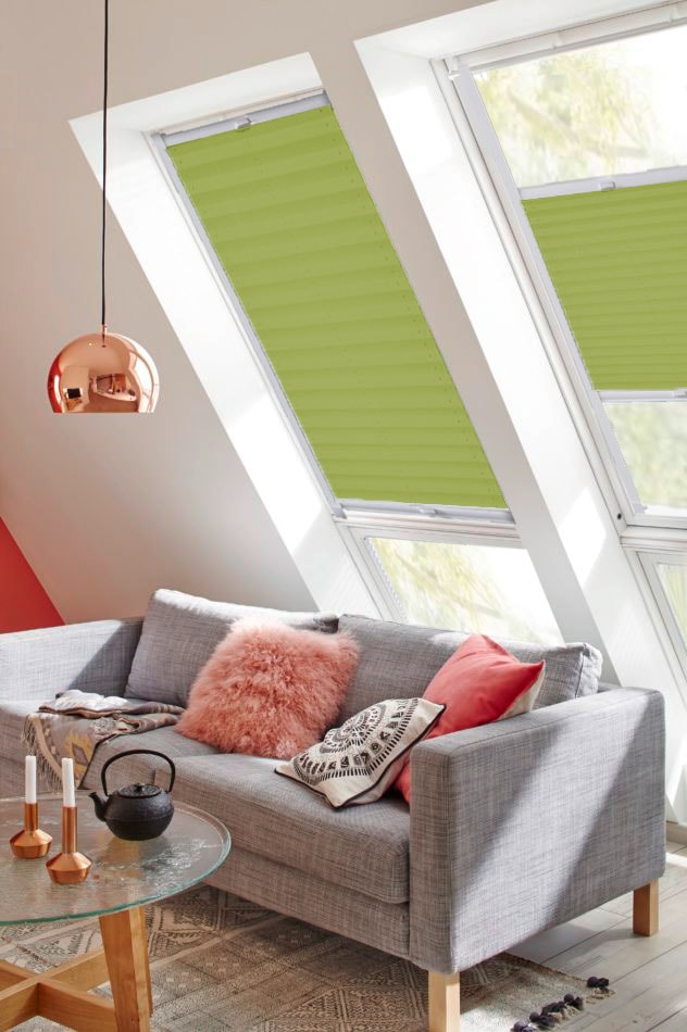 sunlines Dachfensterplissee »StartUp Style Lichtschutz, verspannt, Crush«, mit OTTO online bei Führungsschienen kaufen