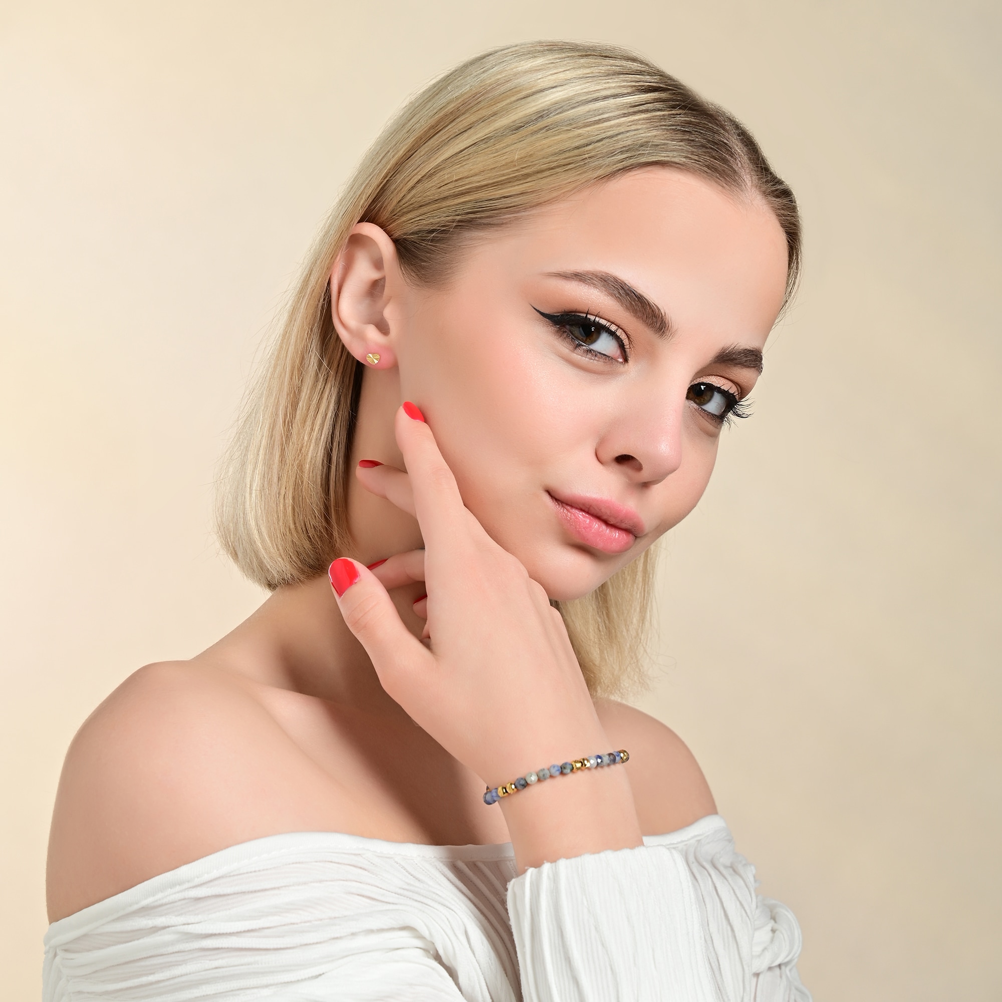 Adelia´s Armband »Damen Armband aus Edelstahl 17 cm«