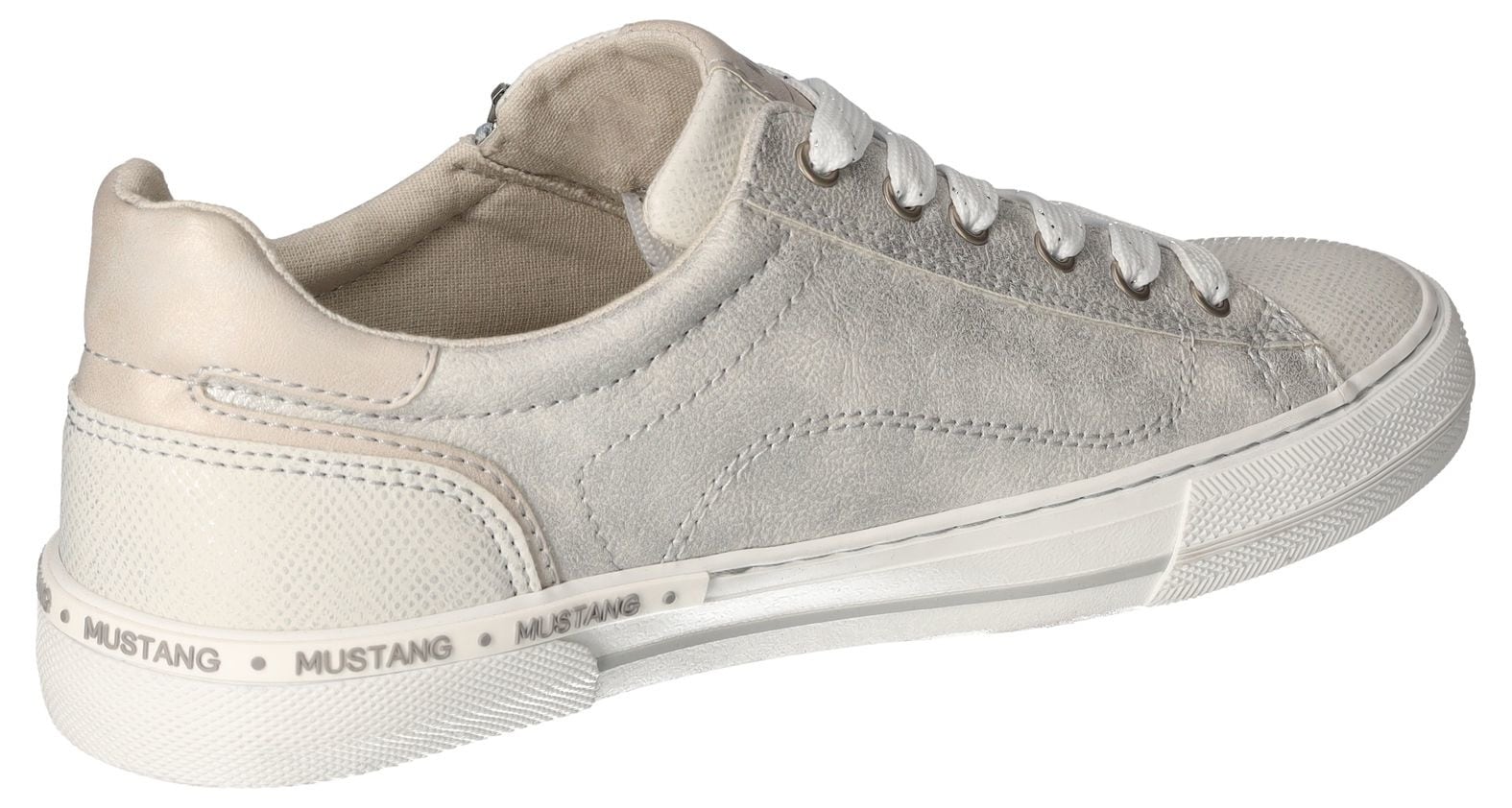 Mustang Shoes Sneaker, Retro Sneaker, Schnürschuh mit zusätzlichem Reißverschluss
