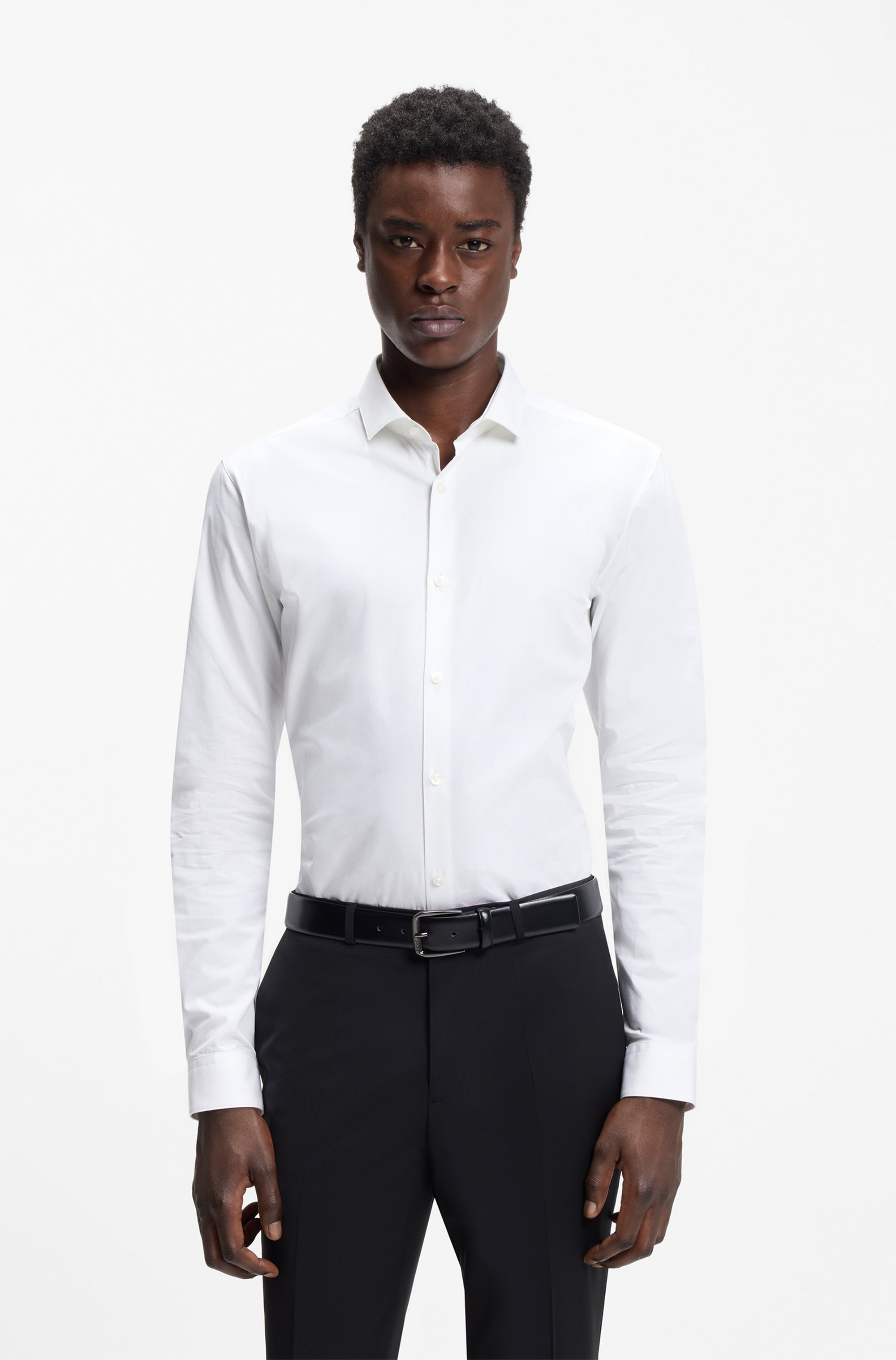HUGO Businesshemd »Erondo« Cutaway-Kragen, Extra slim fit, bügelleichte Qualität