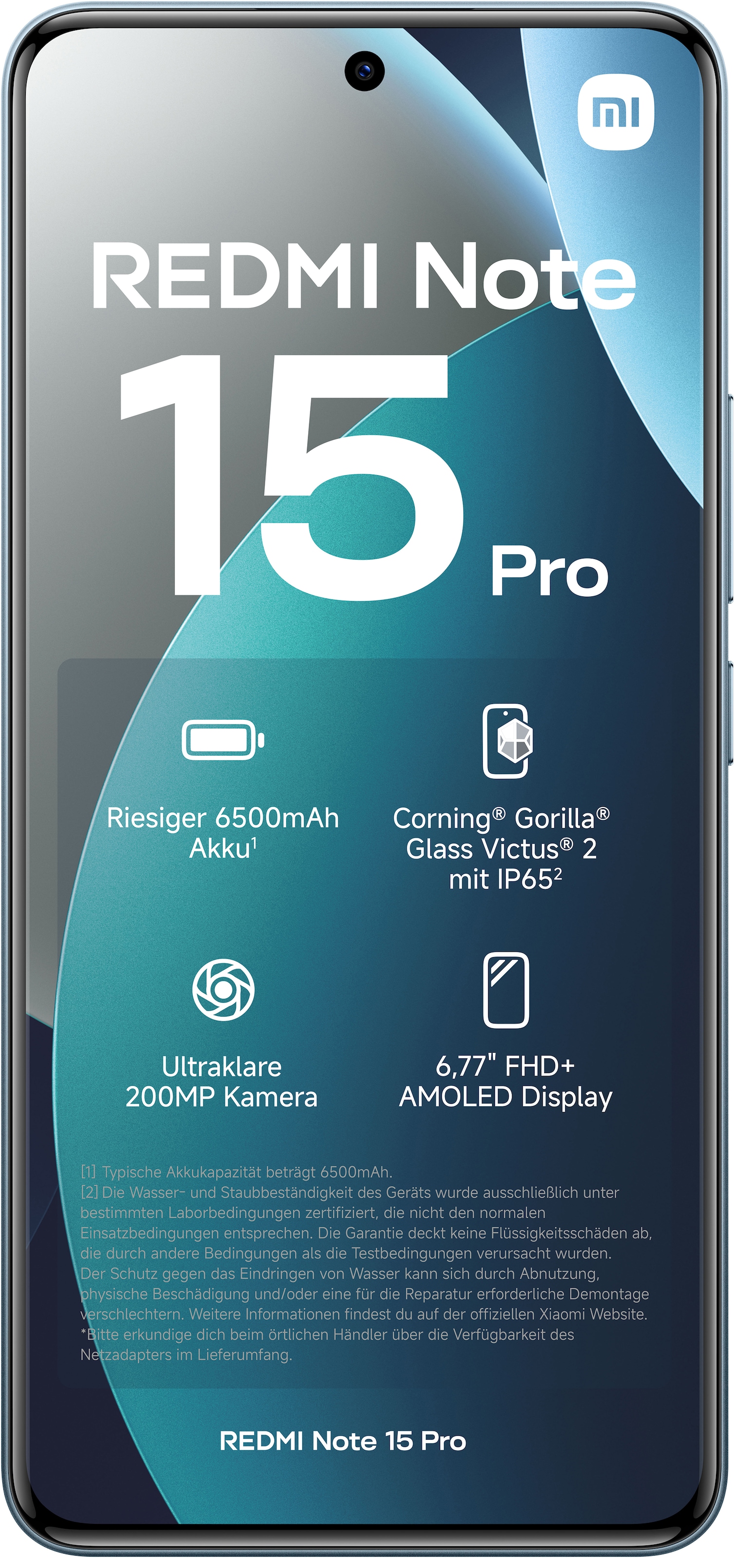 Xiaomi Smartphone »Redmi Note 15 Pro 8+256« Glacier Blue