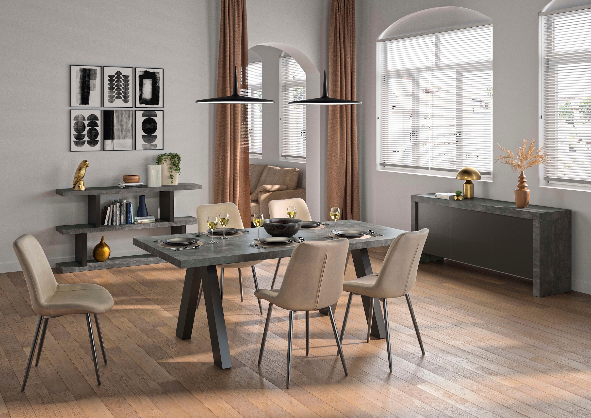 TemaHome Sideboard »Kobe«, Kommode, industrieller Look