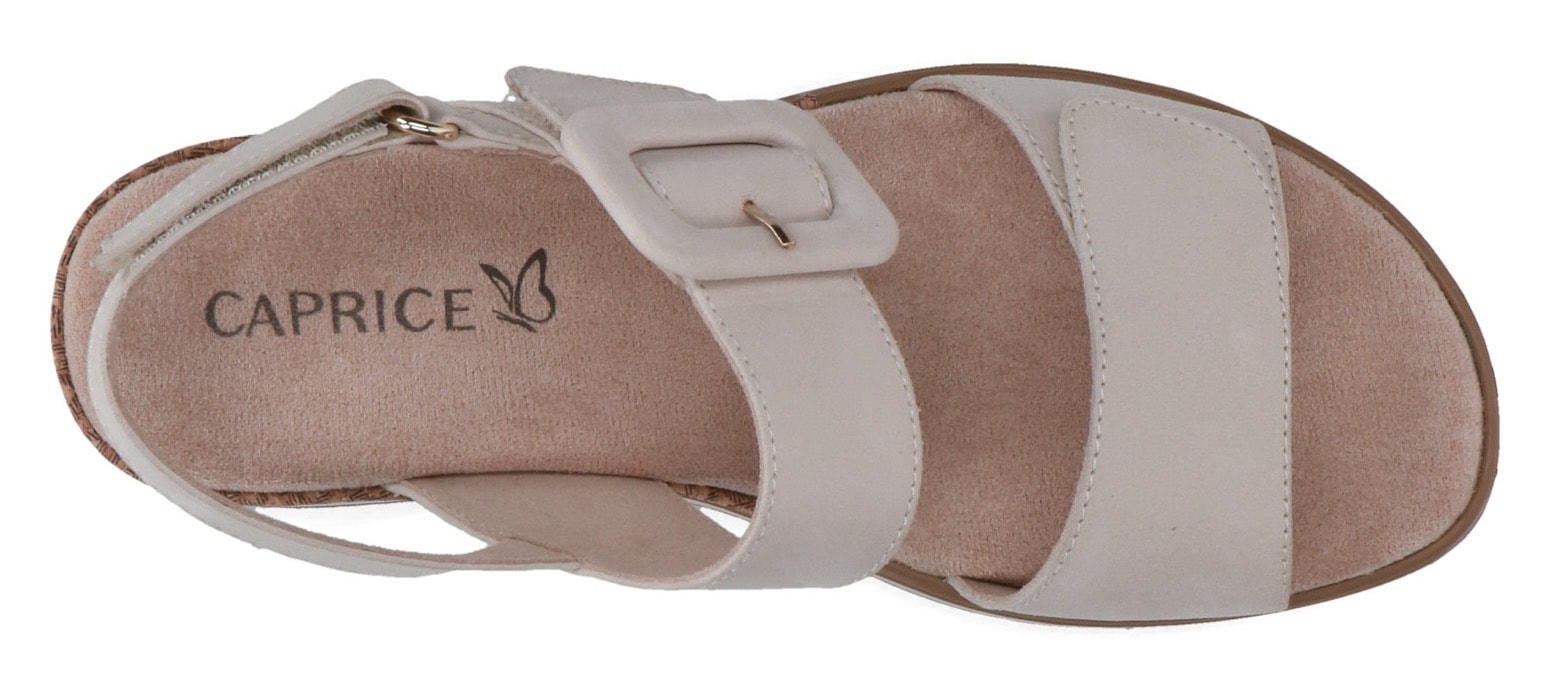 Caprice Keilsandalette, Sommerschuh, Riemchensandale in bequemer Weite