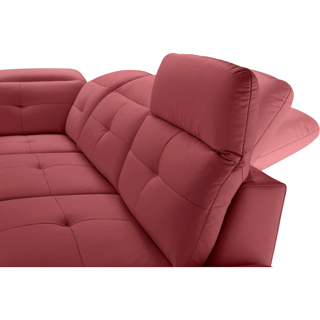 exxpo - sofa fashion Ecksofa Dana, inkl. Kopf- bzw. Rücken- und Armteilverstellung