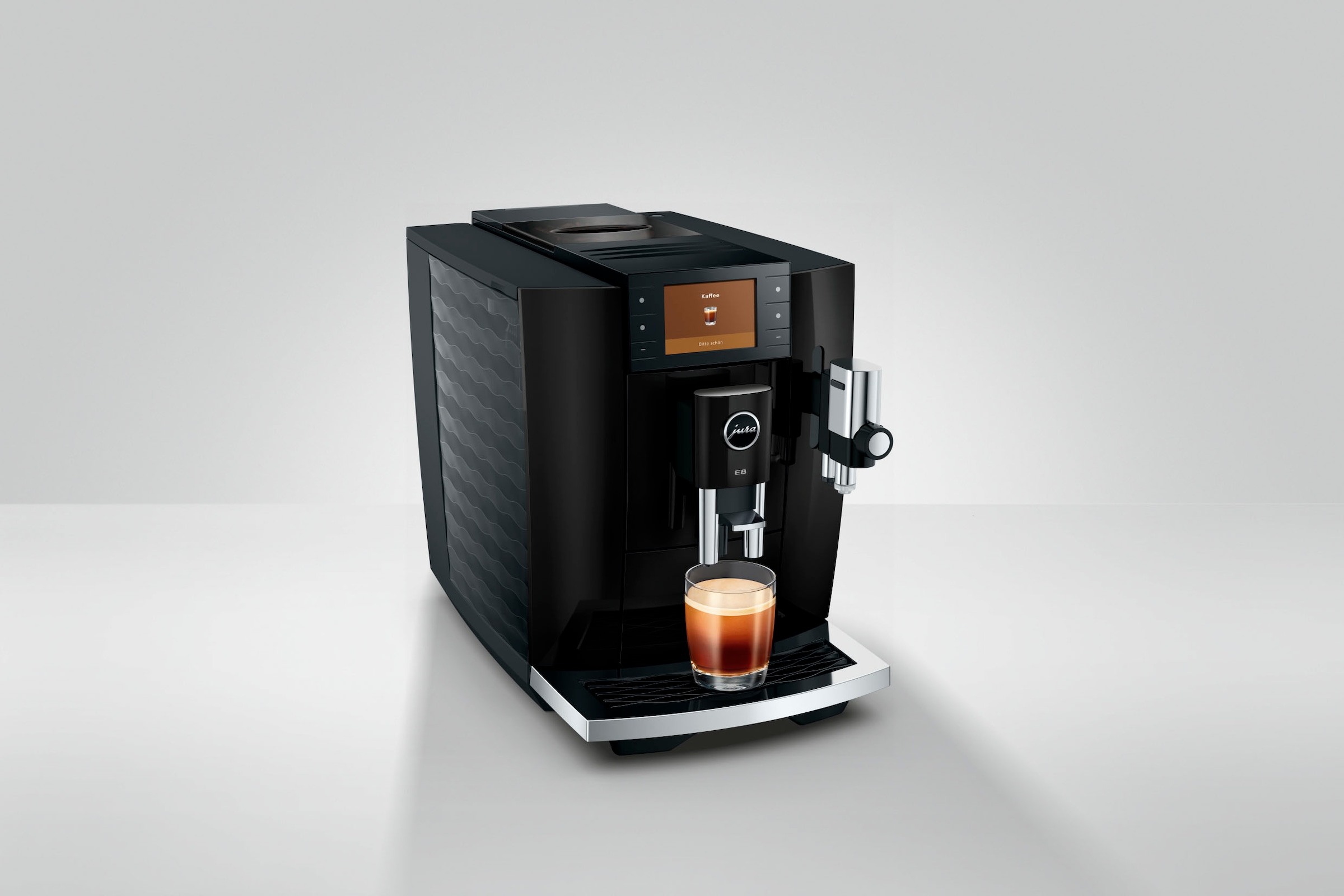 JURA Kaffeevollautomat »15745 E8 (ED), Piano Black« 27 Spezialitäten, WiFi, Hot & Light Brew, Sweet