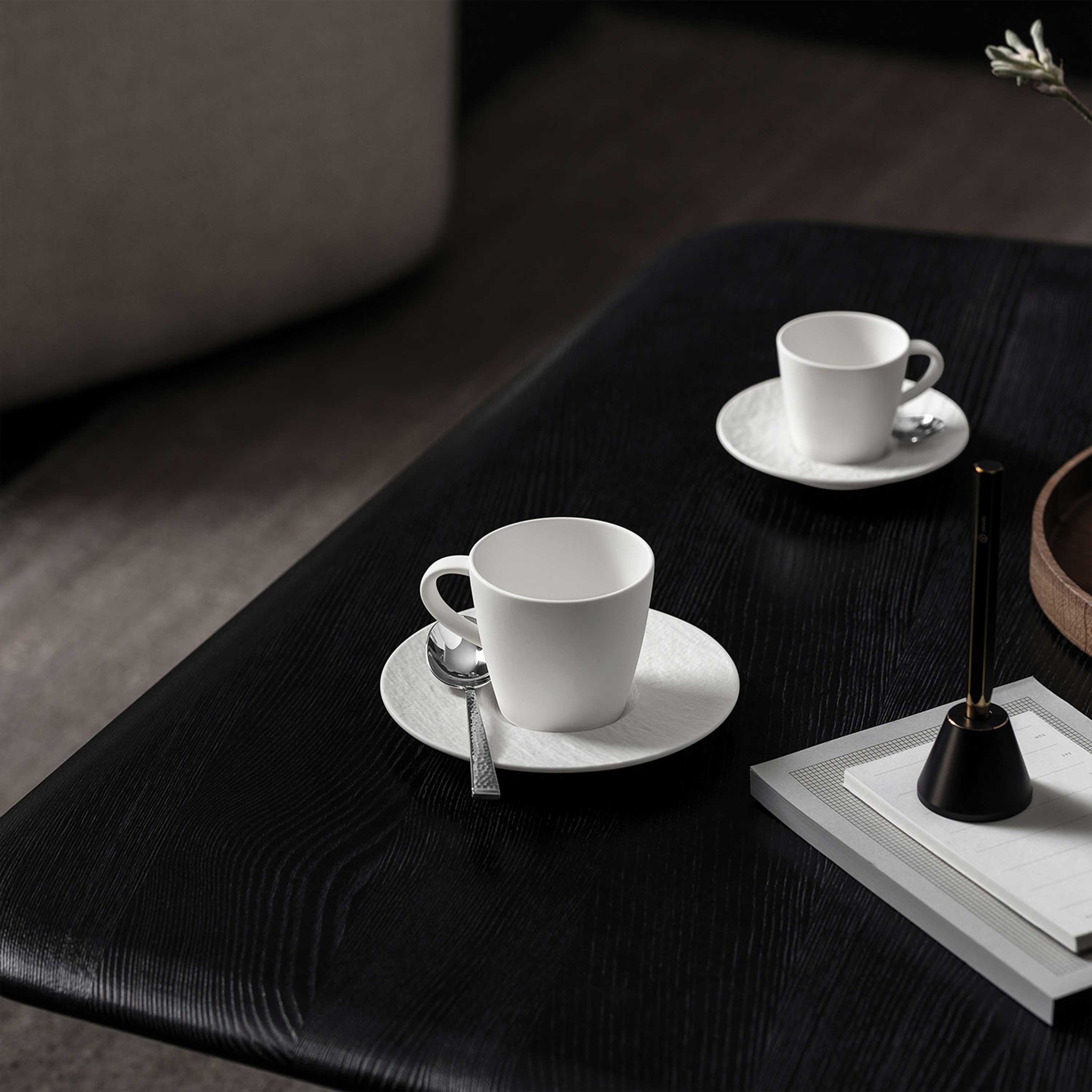 Villeroy & Boch Frühstücks-Geschirrset »Manufacture Rock Fruehstuecksset« Premium Porzellan