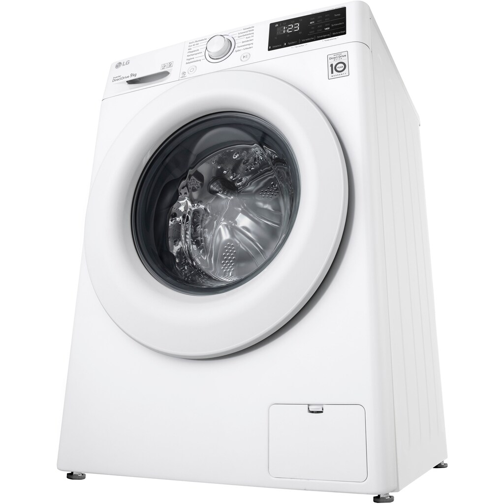 LG Waschmaschine »F14WM9EN0B«, F14WM9EN0B, 9 kg, 1400 U/min, AquaStop Sicherheitsschlauch