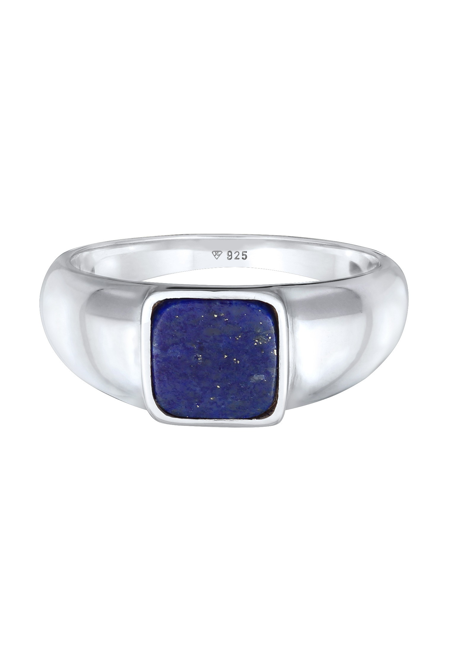 Kuzzoi Siegelring »Ring Herren Siegelring Sodalith Quadrat Basic 925 Silber«