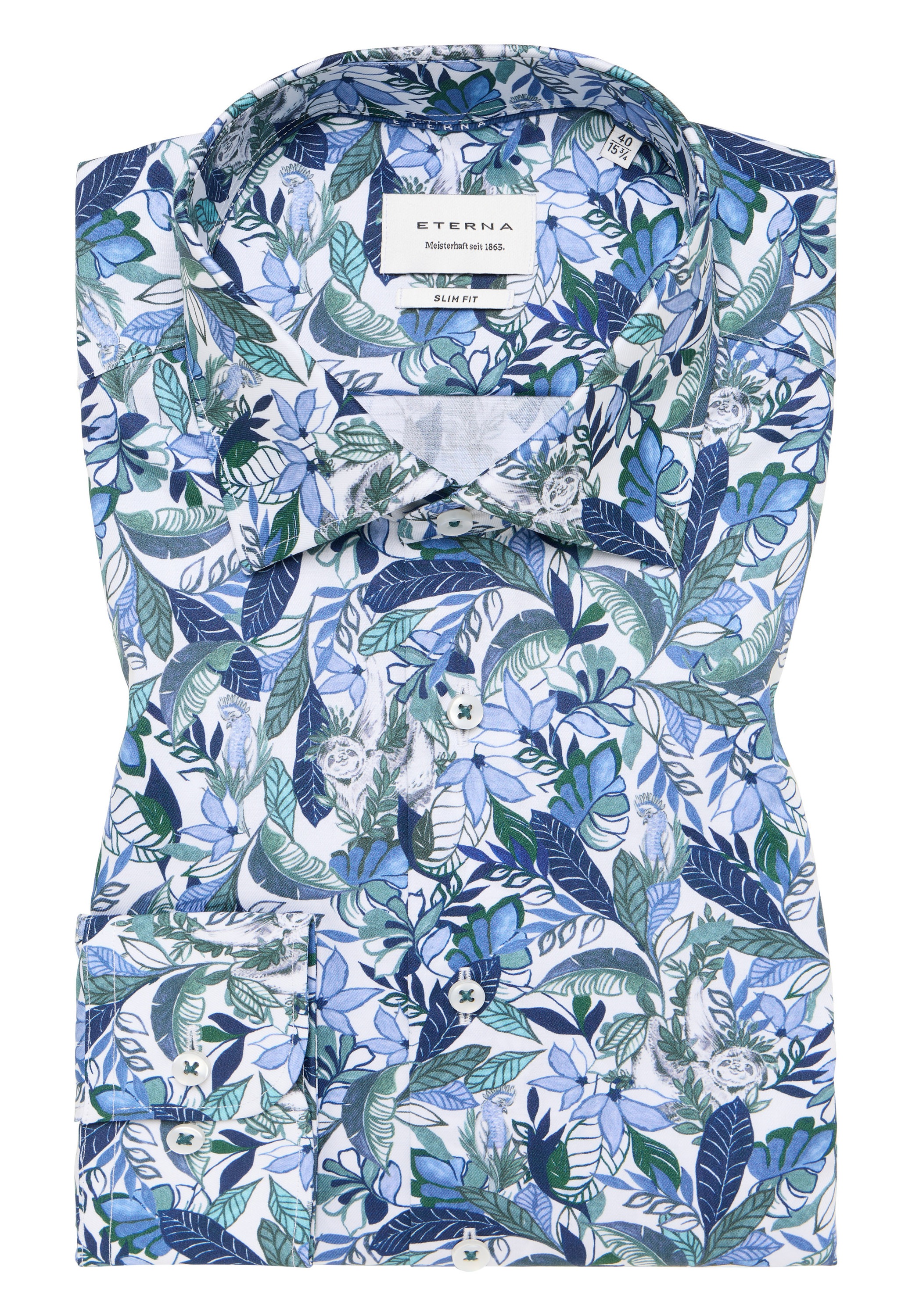 Eterna Langarmhemd »SLIM FIT«, NON IRON (bügelfrei)