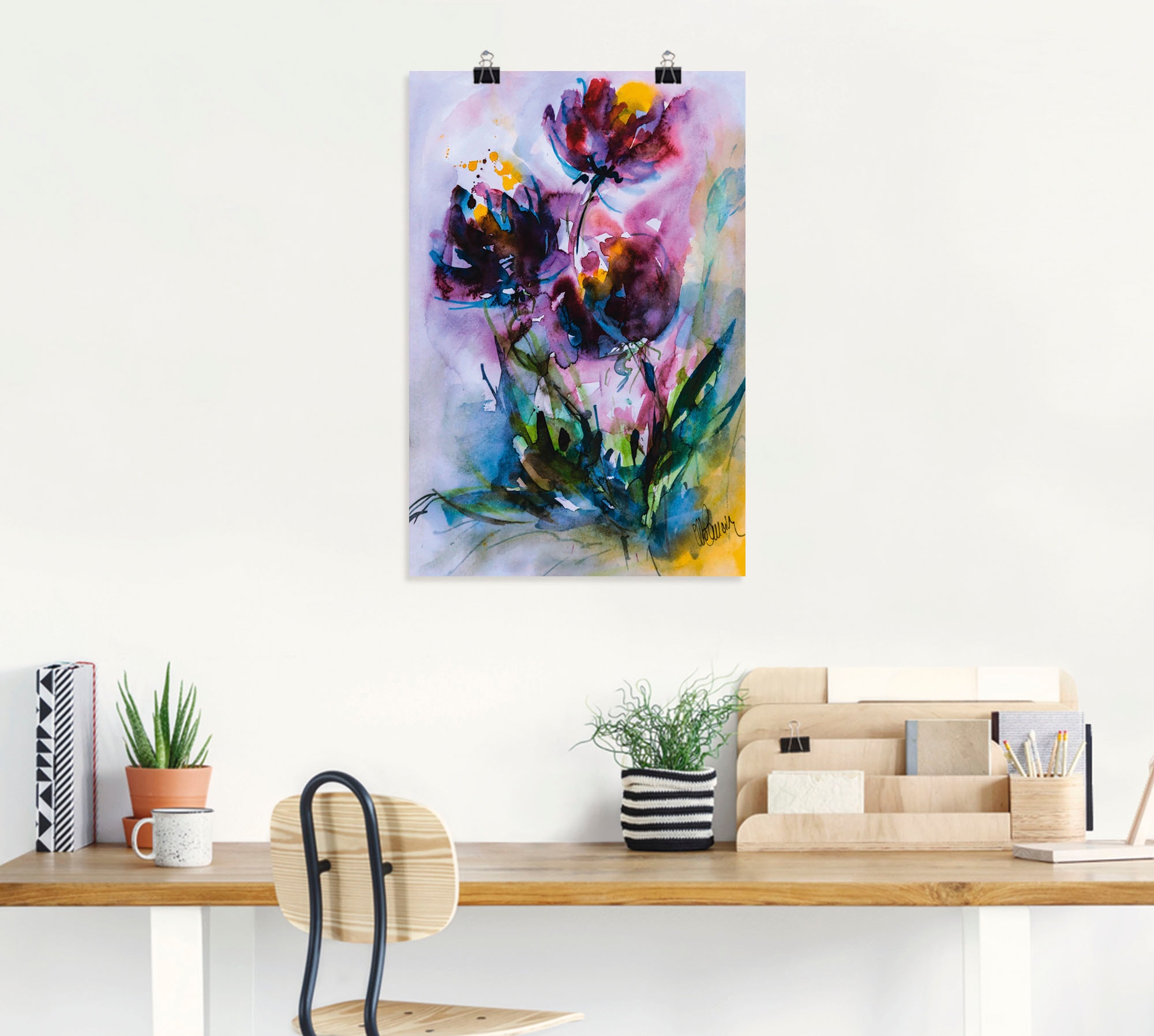Artland Wandbild »Küchenschelle«, Blumen, (1 St.), als Alubild, Outdoorbild, Leinwandbild, Poster in verschied. Größen