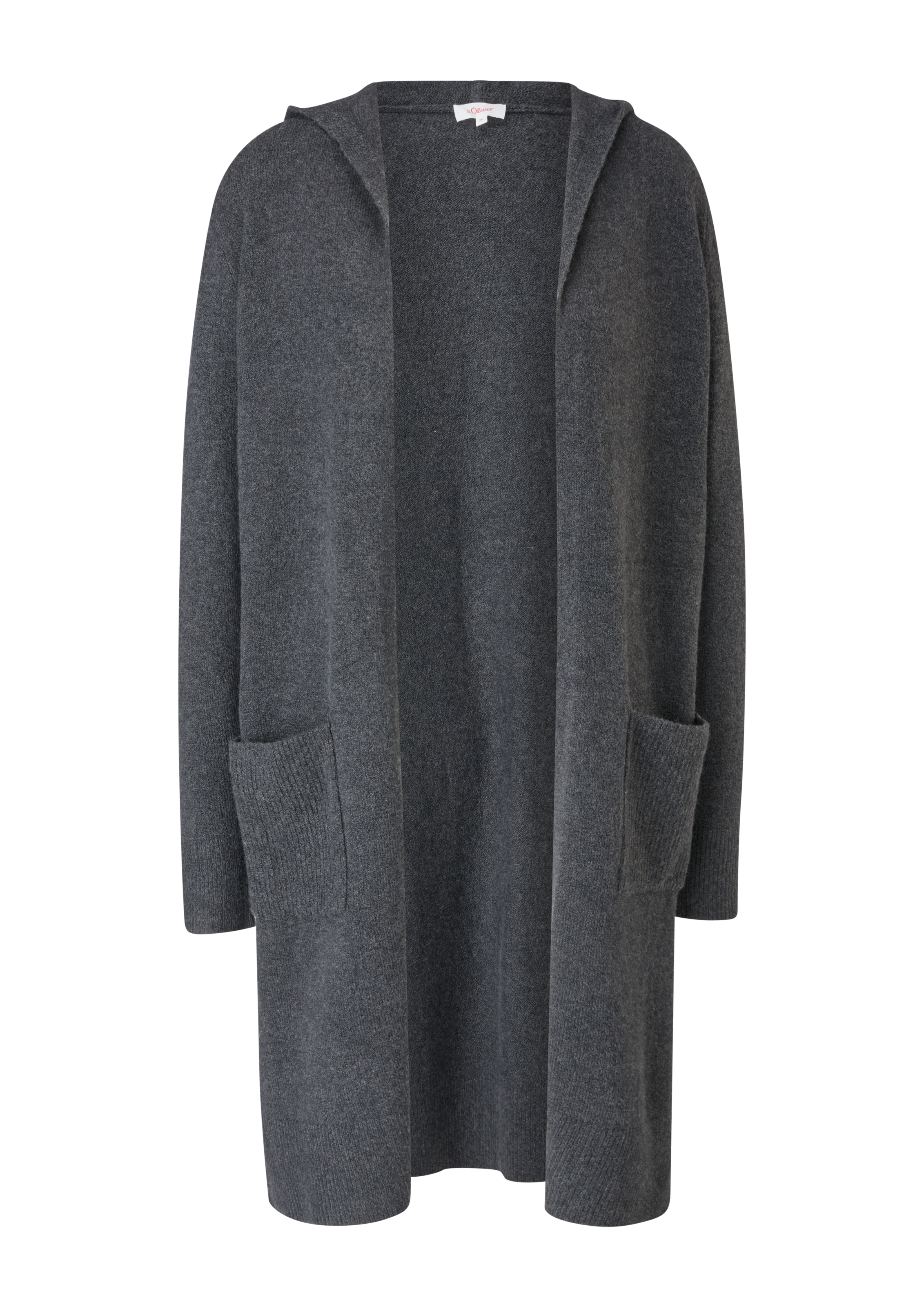 s.Oliver Strickjacke, mit Kapuze und aufgesetzten Taschen