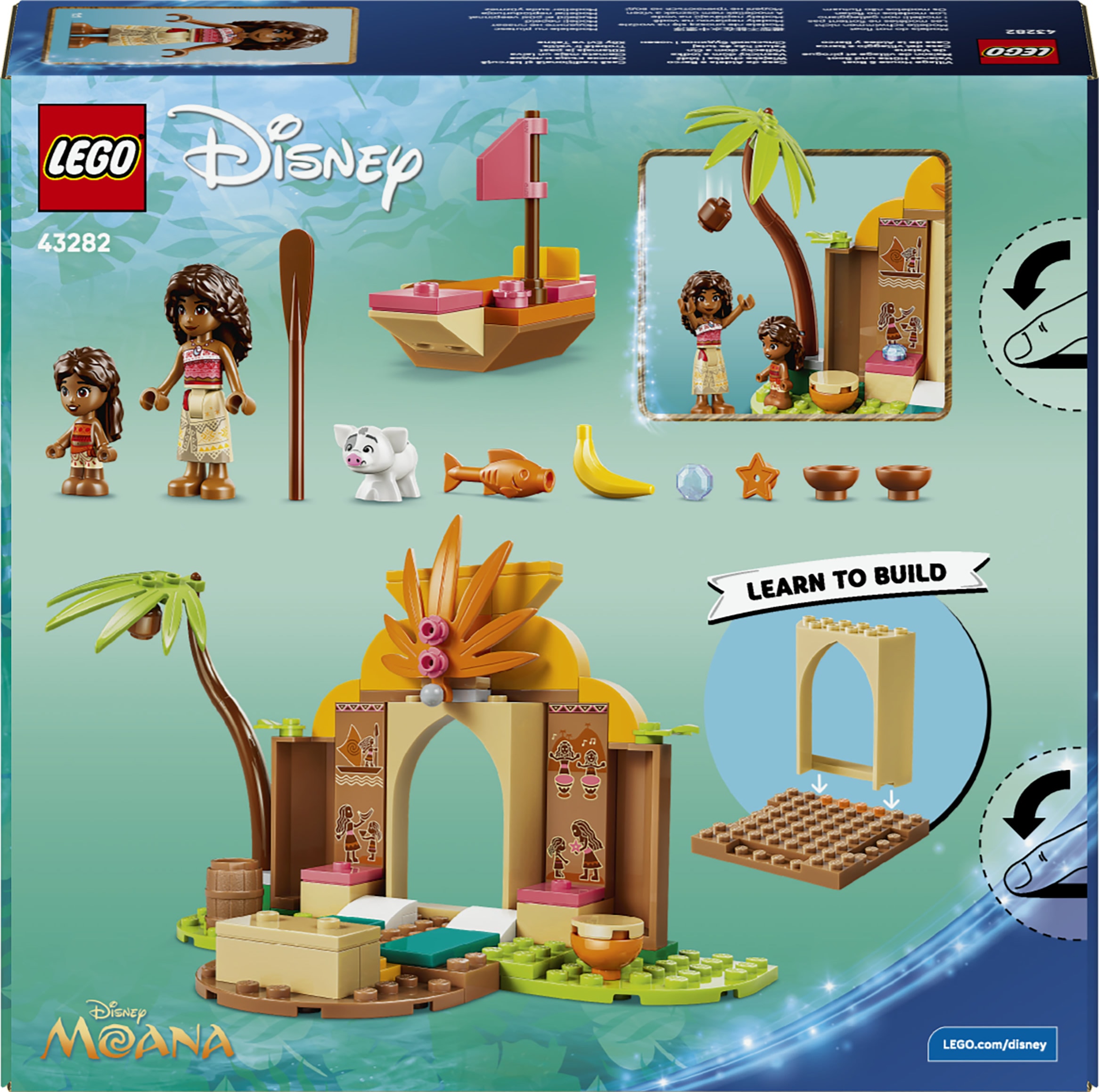 LEGO® Konstruktionsspielsteine »Vaianas Hütte und Boot (43282), LEGO Disney Princess« Made in Europe