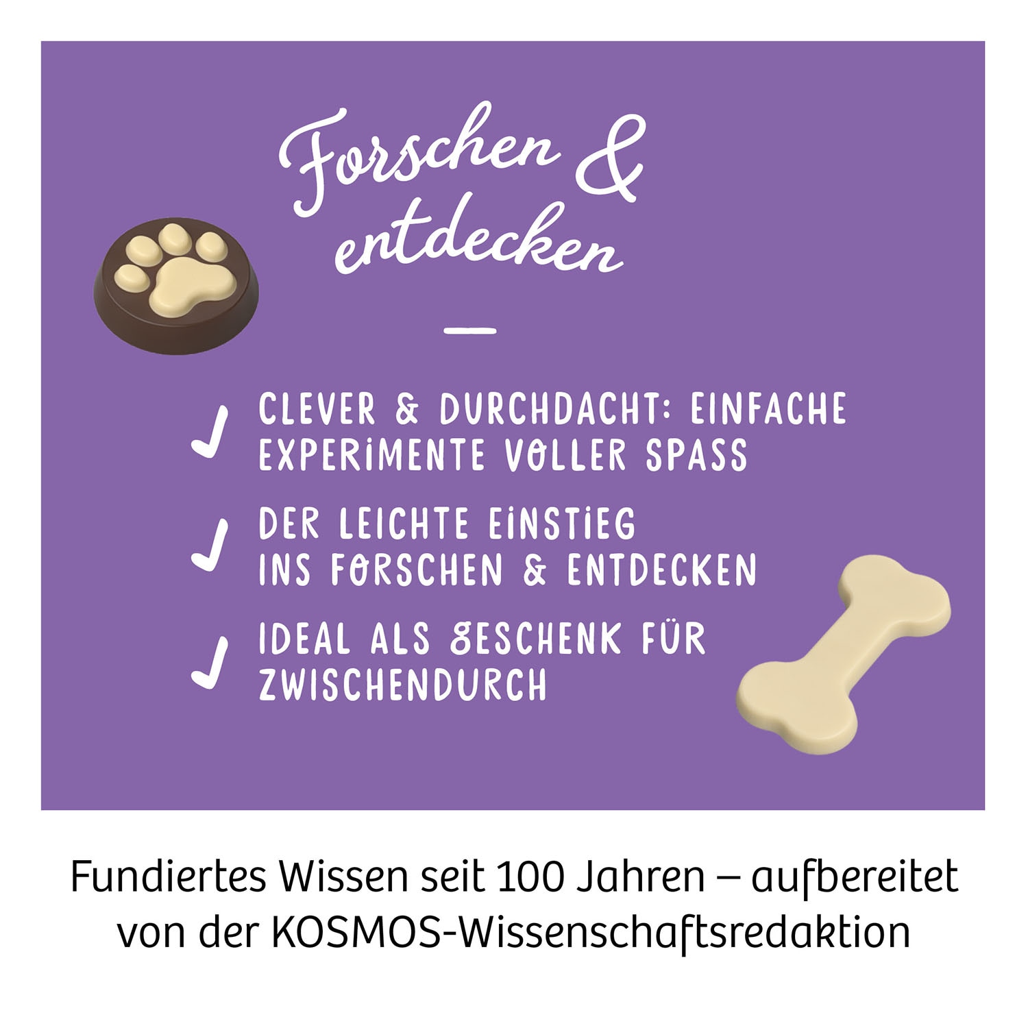 Kosmos Kreativset »Mitbring Experimente - Schoko-Tiere« Made in Germany