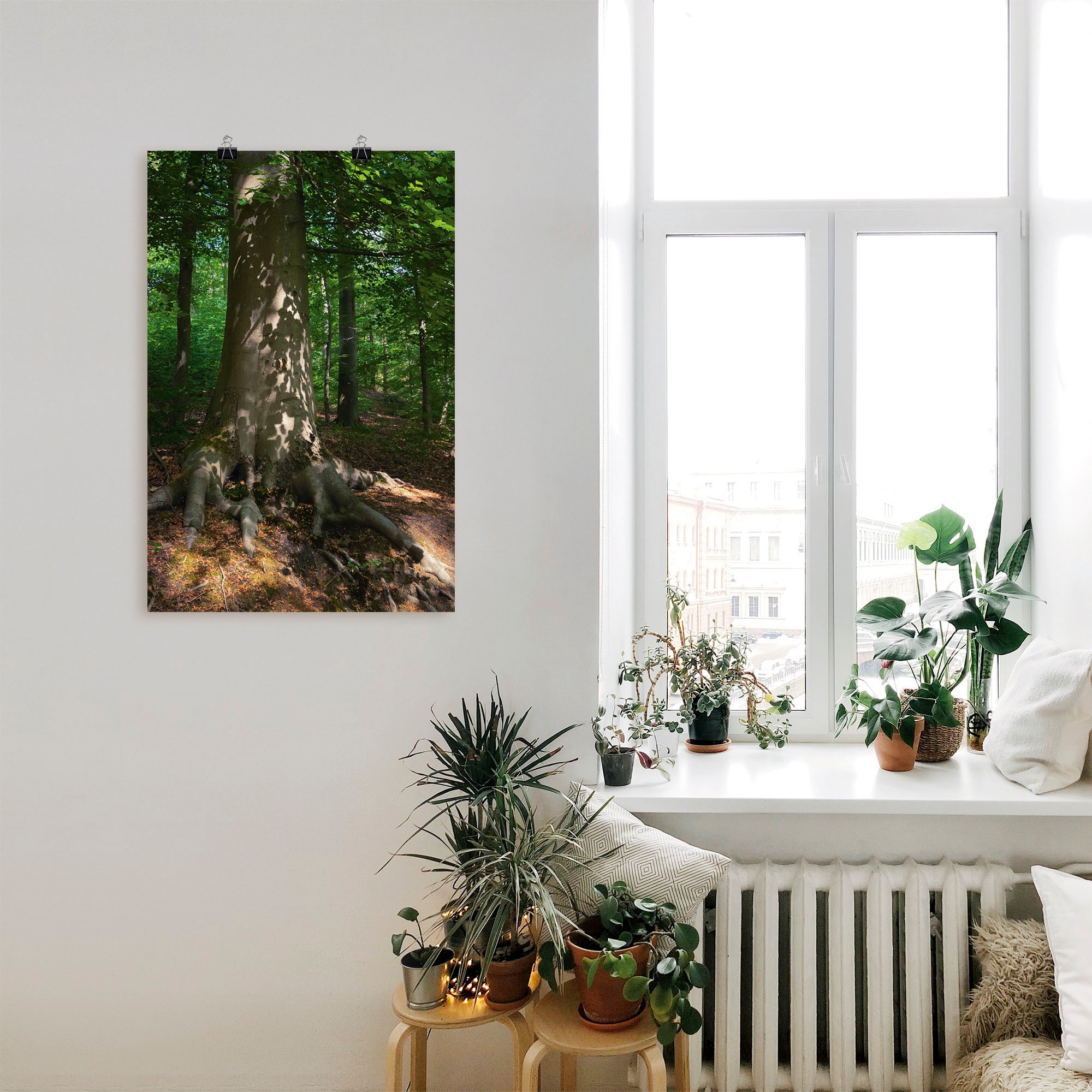 Artland Wandbild »Waldimpression«, Baumbilder, (1 St.), als Leinwandbild, Poster in verschied. Größen