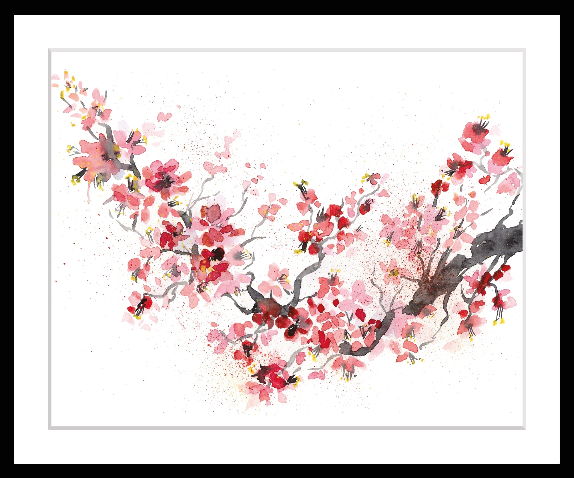 queence Bild »Regina« Blätter | Kunst | Modern | Pflanzen | Pflanzenbilder HD Premium Poster-Druck inkl. Holzrahmen