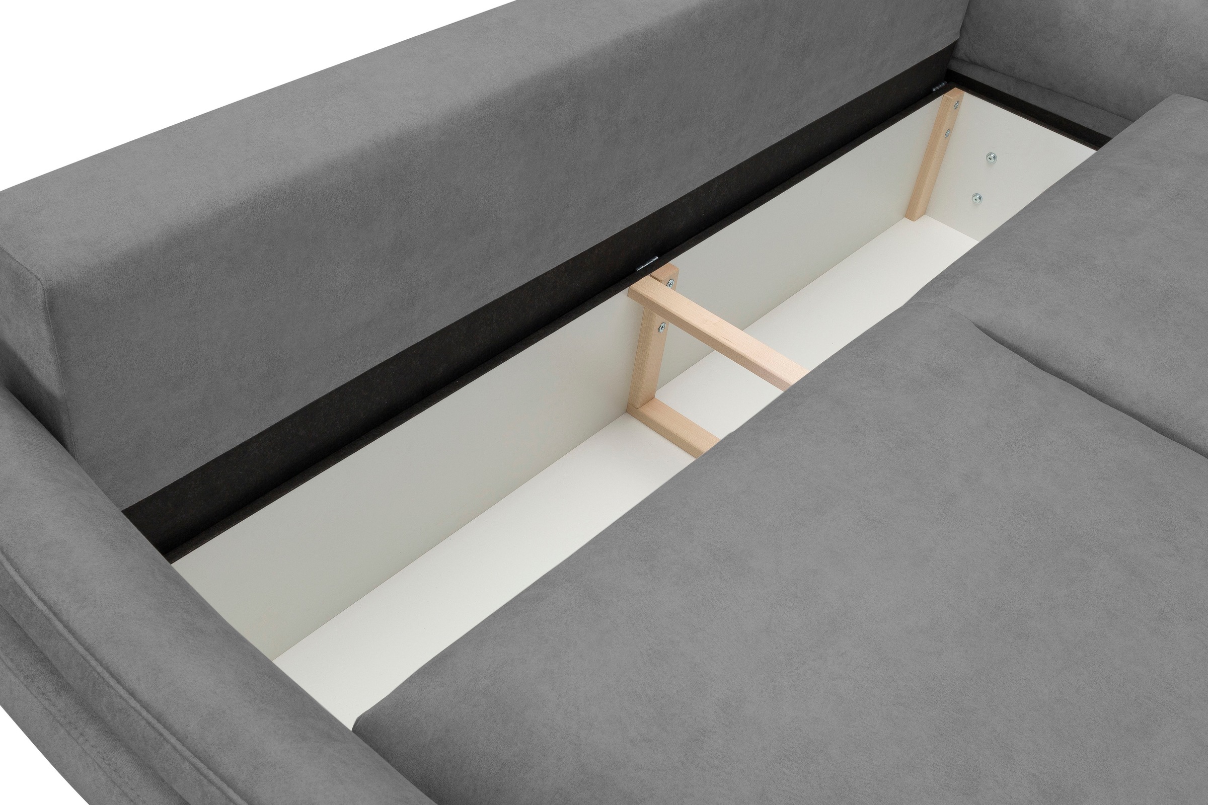 exxpo - sofa fashion 3-Sitzer »Kentt hochwertiger Sitzaufbau für hohen Sitzkomfort, bequeme Armlehnen«, inkl. Boxspring/Federkern-Polsterung, Bettfunktion und Bettkasten