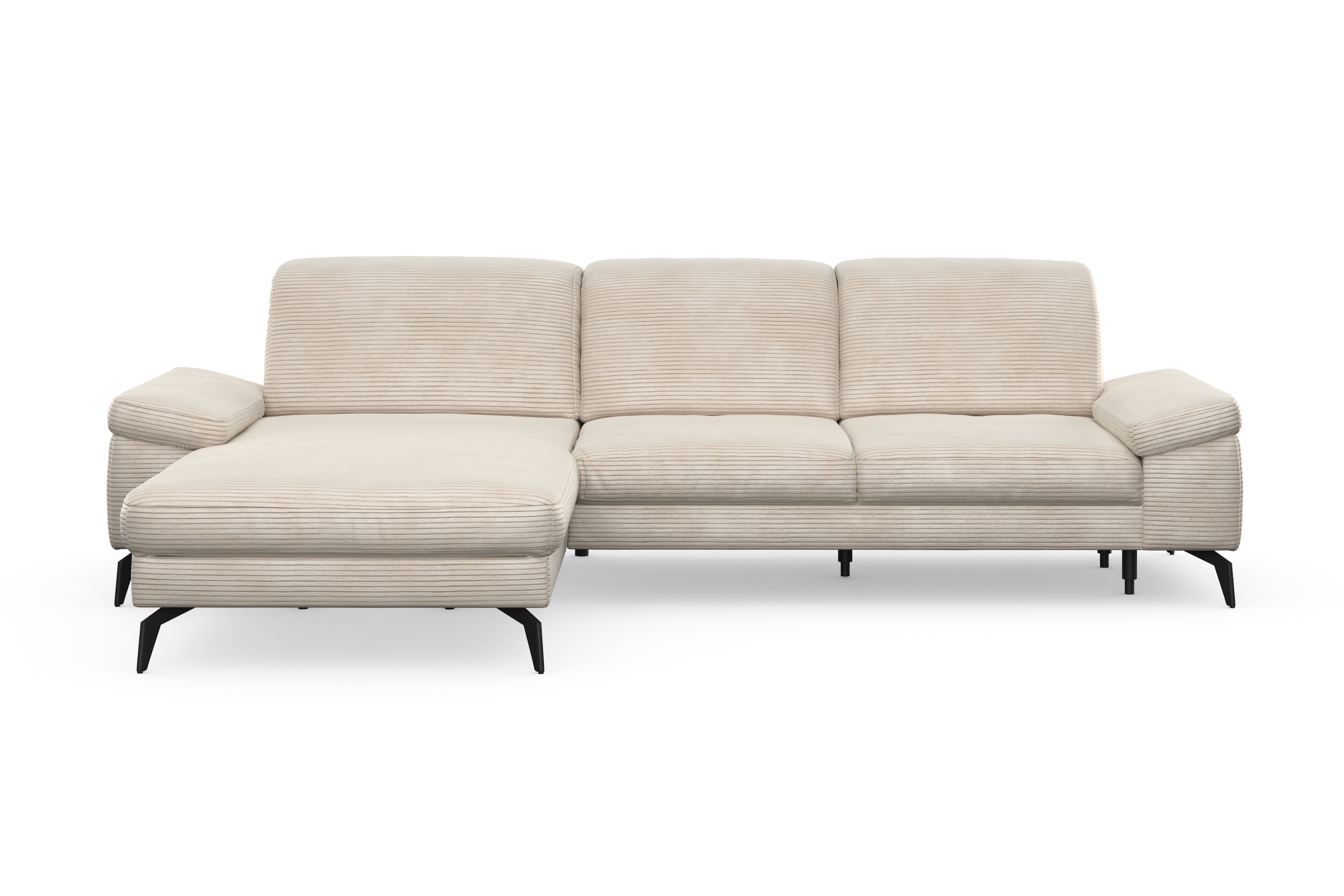 sit&more Ecksofa »Cabana L-Form« Recamiere, wahlweise mit Sitztiefen-, Armlehnen- und Kopfteilfunktion