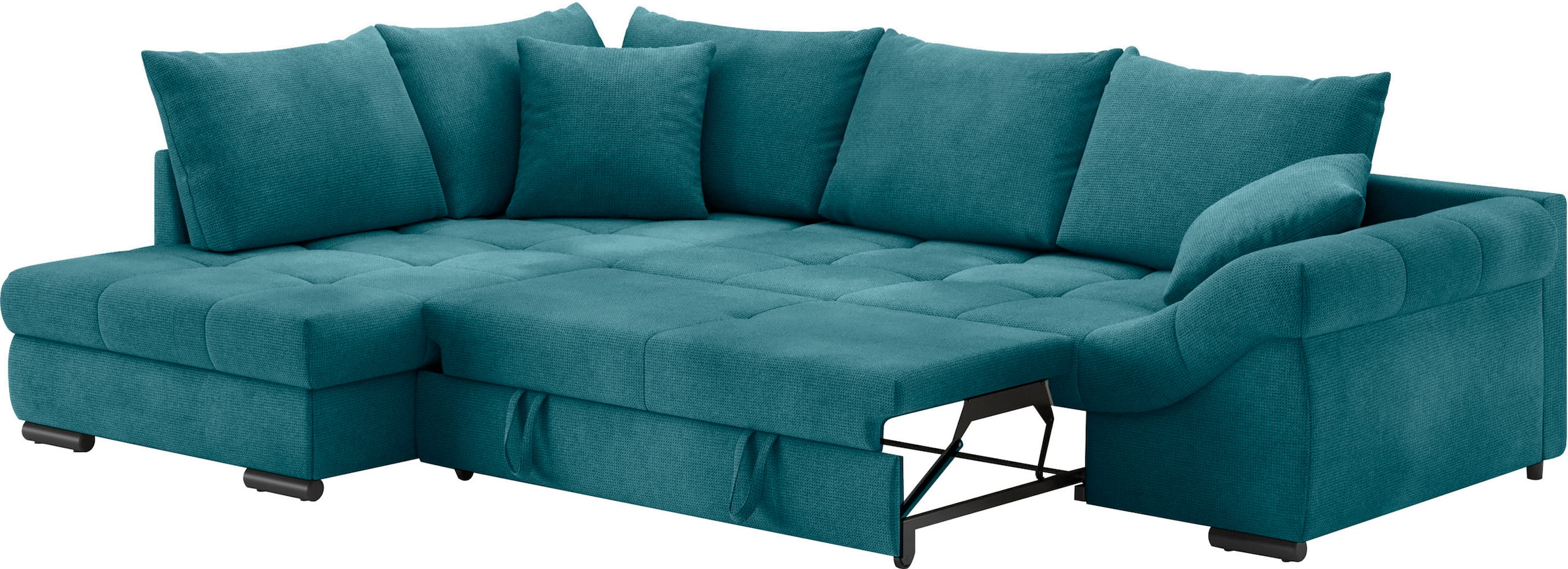 Mr. Couch Ecksofa »Allegro, L-Form«, mit Hochschläfer-Bettauszug, wahlweise mit Kaltschaum