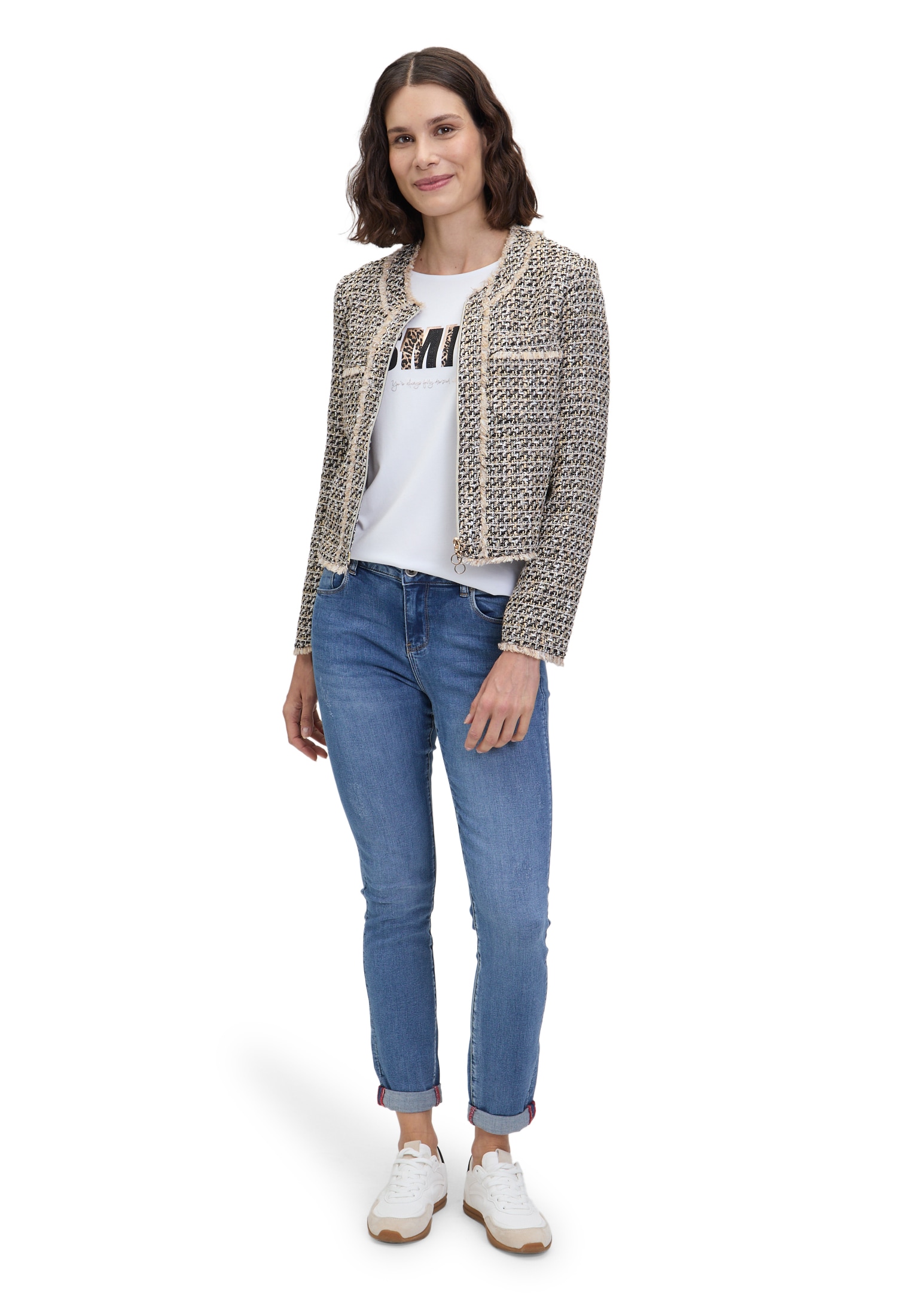Betty Barclay Jackenblazer »Blazer-Jacke mit Fransen«