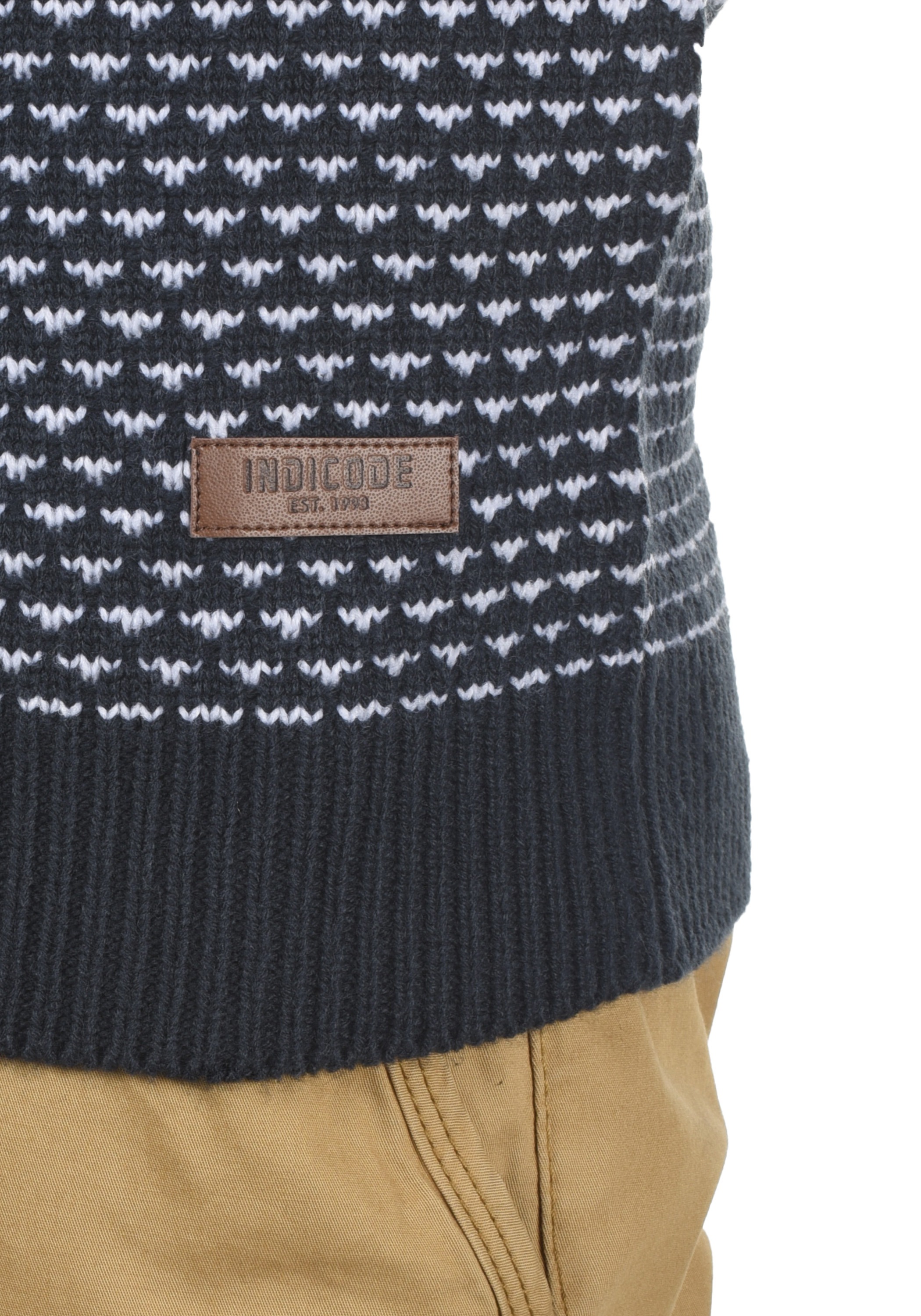 Indicode Strickfleece-Pullover »Strickpullover IDCoppler«
