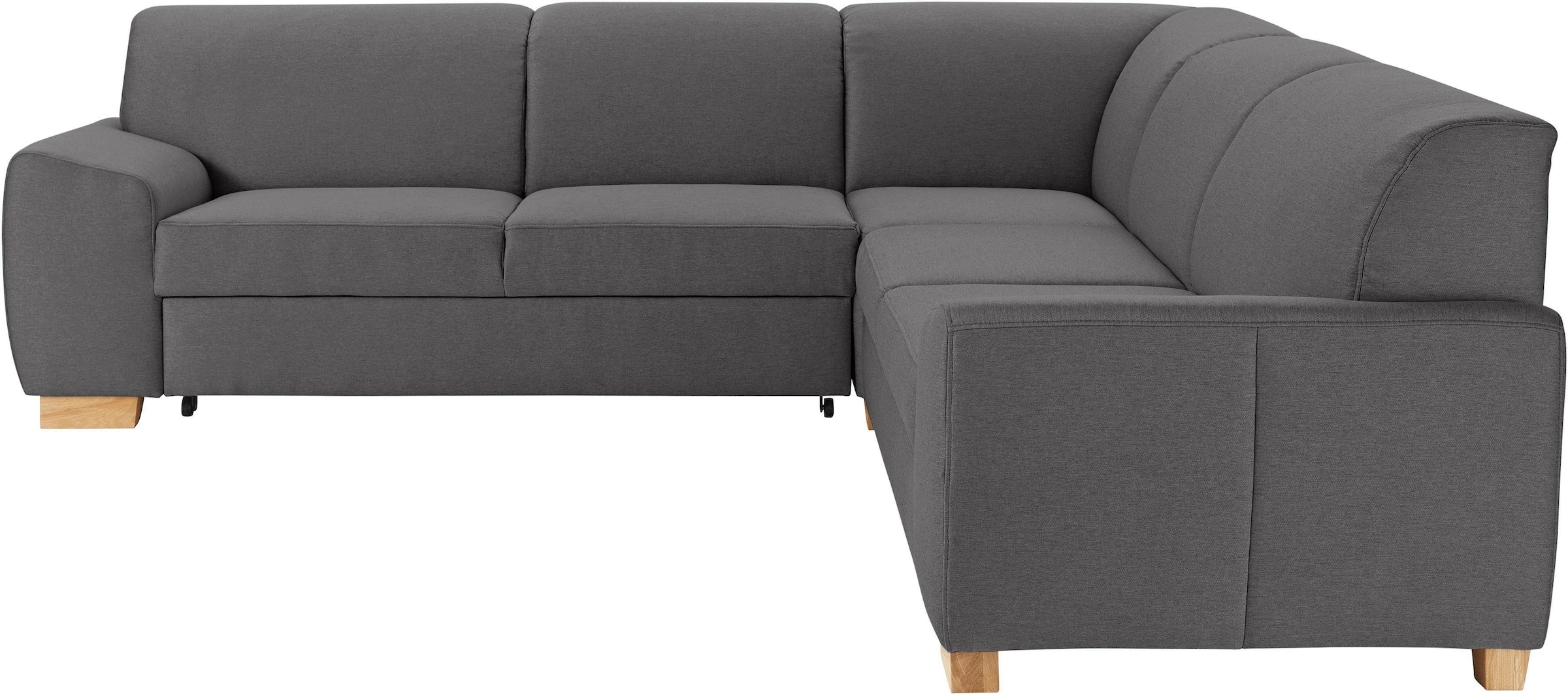 DOMO collection Ecksofa »Incanto kubische Formensprache, komfortabel, flache Armlehnen, L-Form«, wahlweise mit Bettfunktion