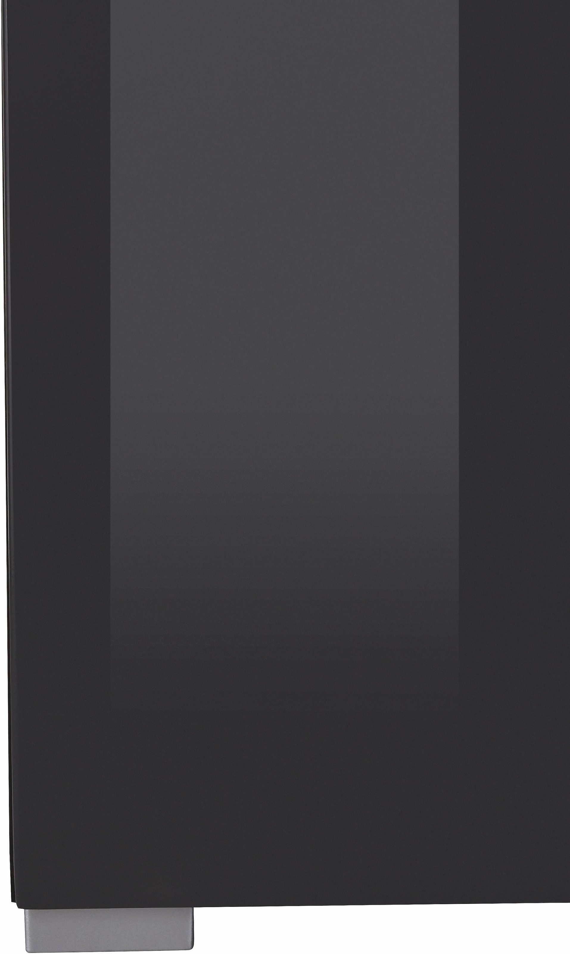 INOSIGN Highboard »Toledo,Breite 147,5cm,trendige Hochkommode mit 3Türen und Schublade«, Hochschrank mit Glas-Partien,stylische Hochglanzfronten