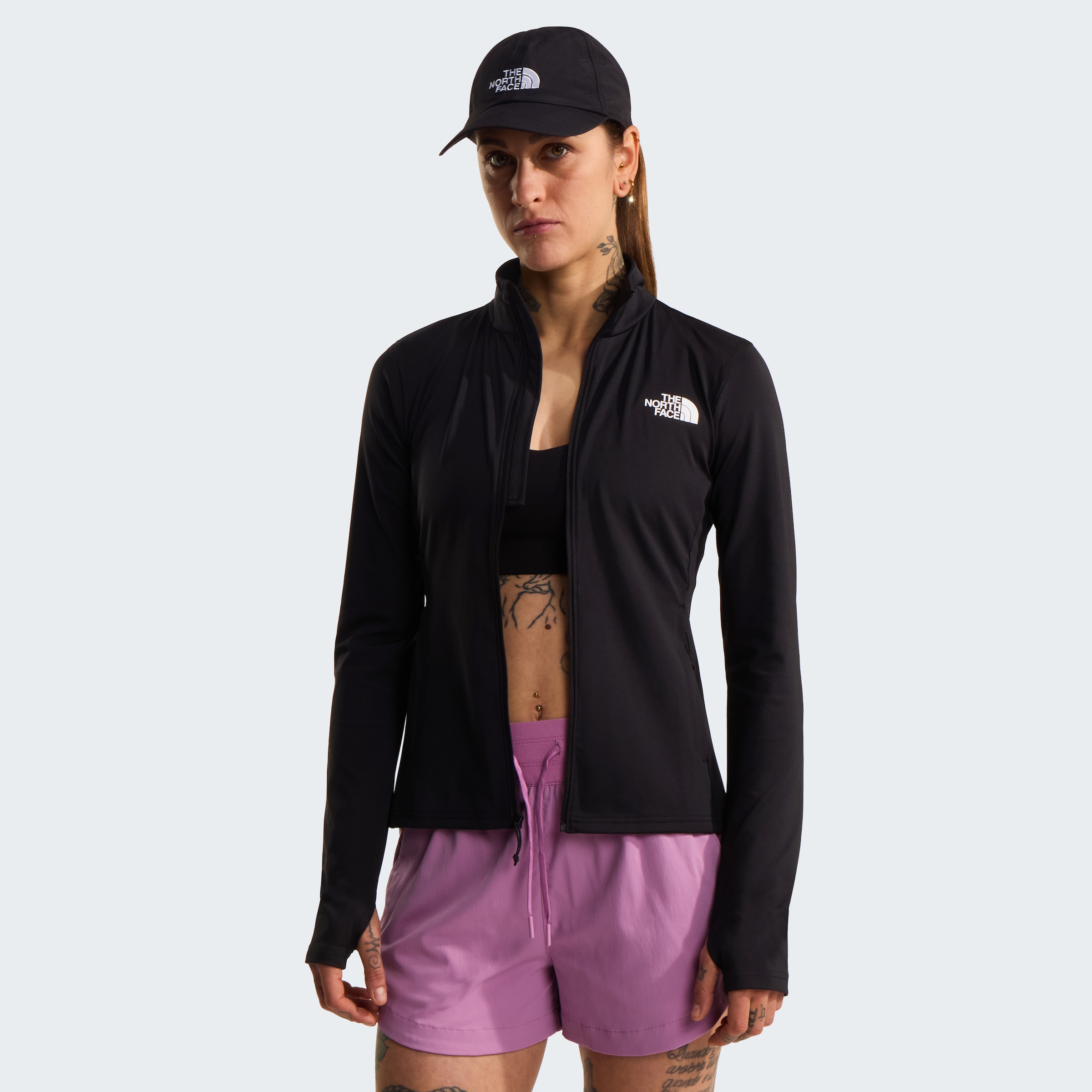 The North Face Trainingsjacke »W FLEX FULL ZIP JACKET« für Fitness und sportliche Aktivitäten, viel Stretch