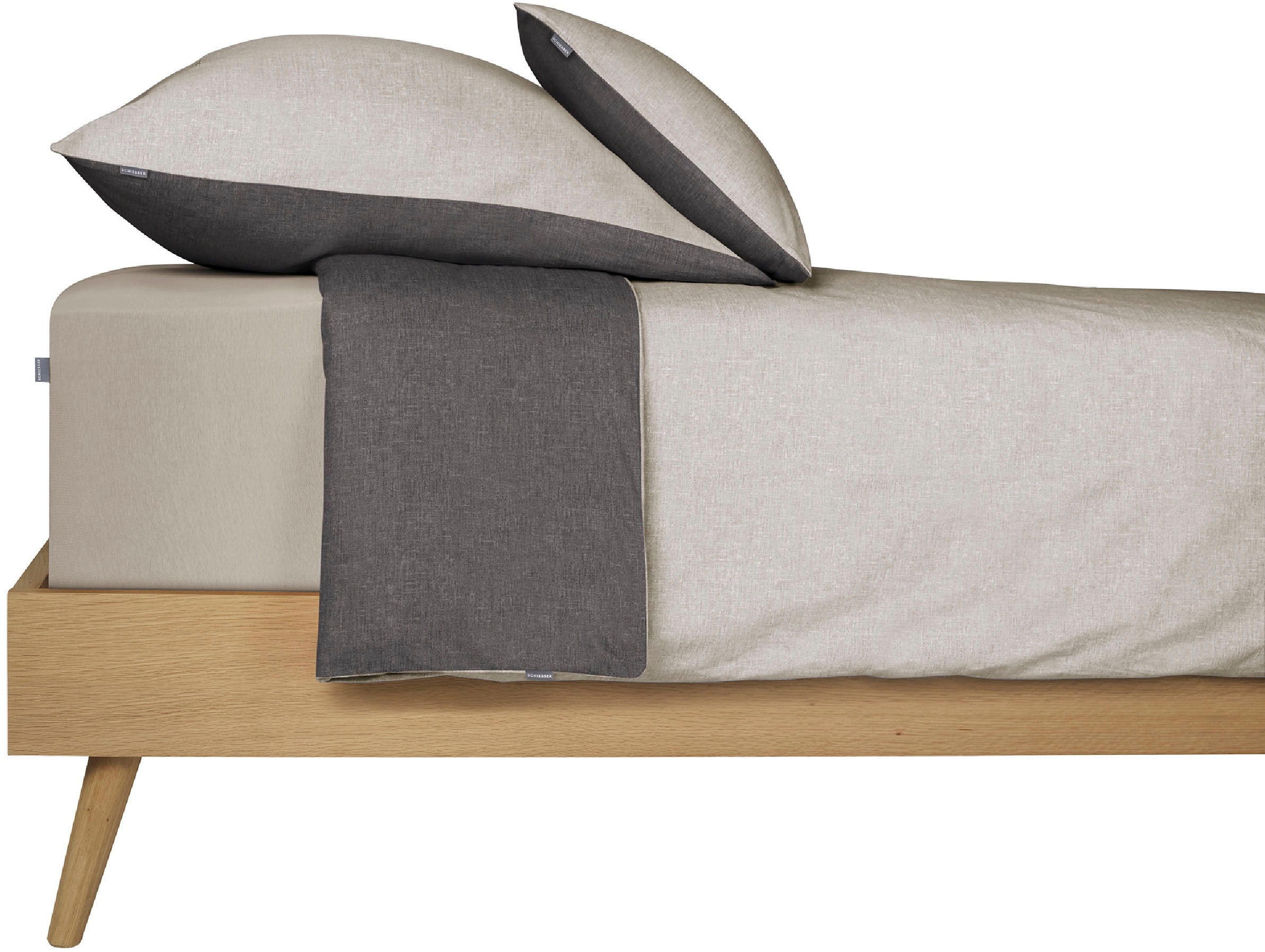 Schiesser Spannbettlaken »Elli aus 97% Baumwolle und 3% Elasthan« für hohe Matratzen und Boxspringbetten, MADE IN GREEN by OEKO-TEX®