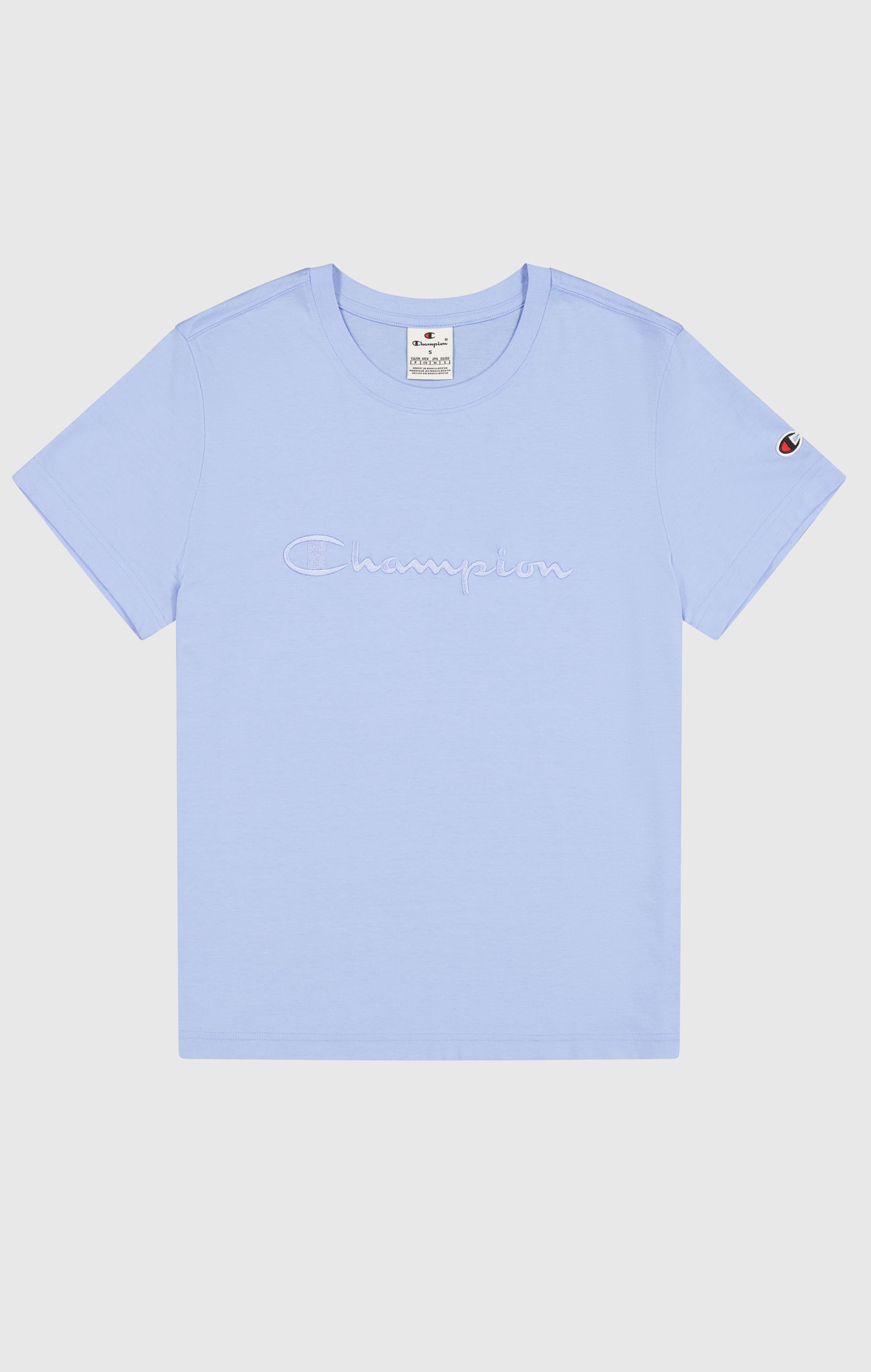 Champion T-Shirt Kurzarm, mit Rundhalsausschnitt, aus Baumwolle