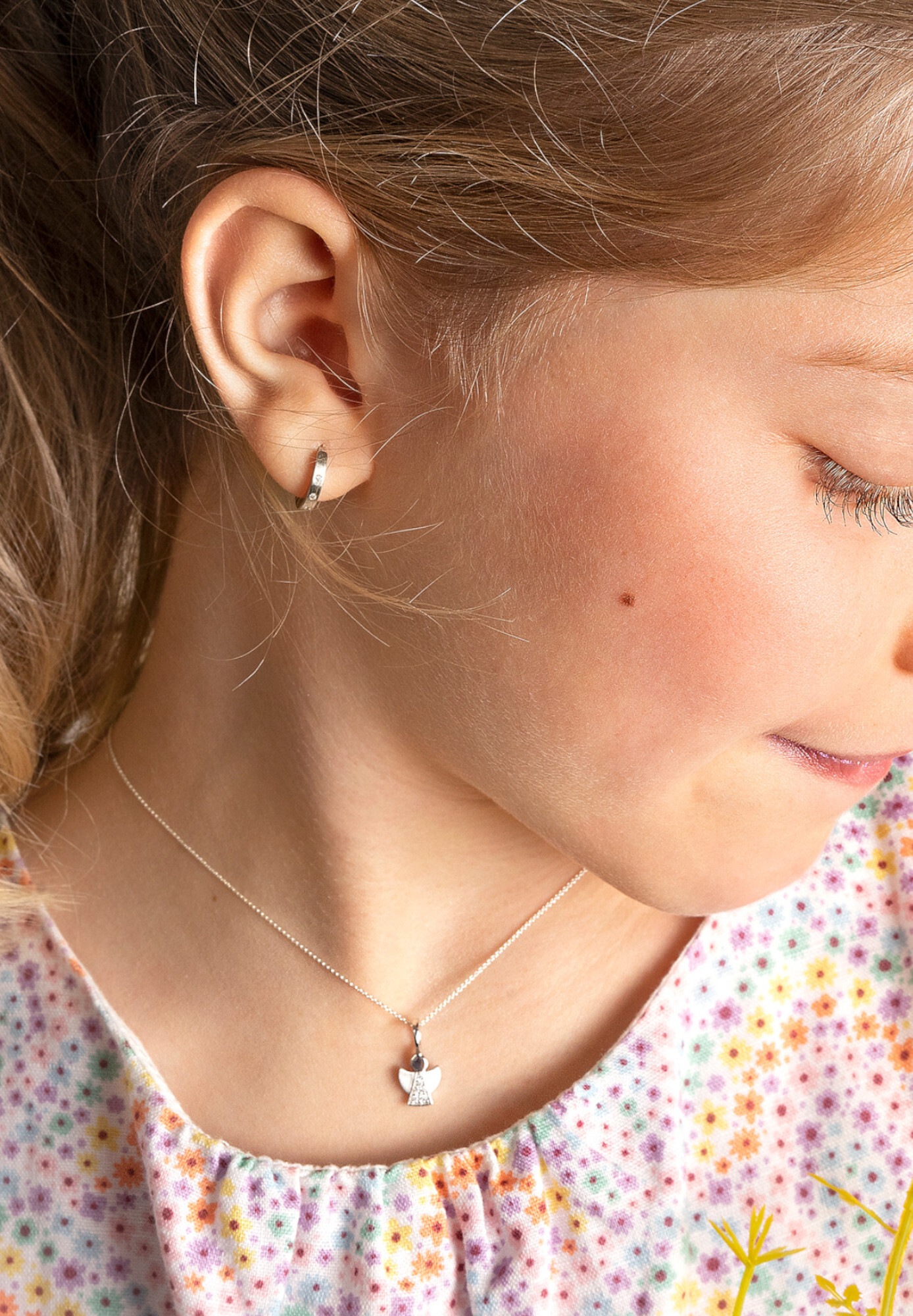 ONE ELEMENT Kettenanhänger »Zirkonia Engel Anhänger aus 925 Silber«