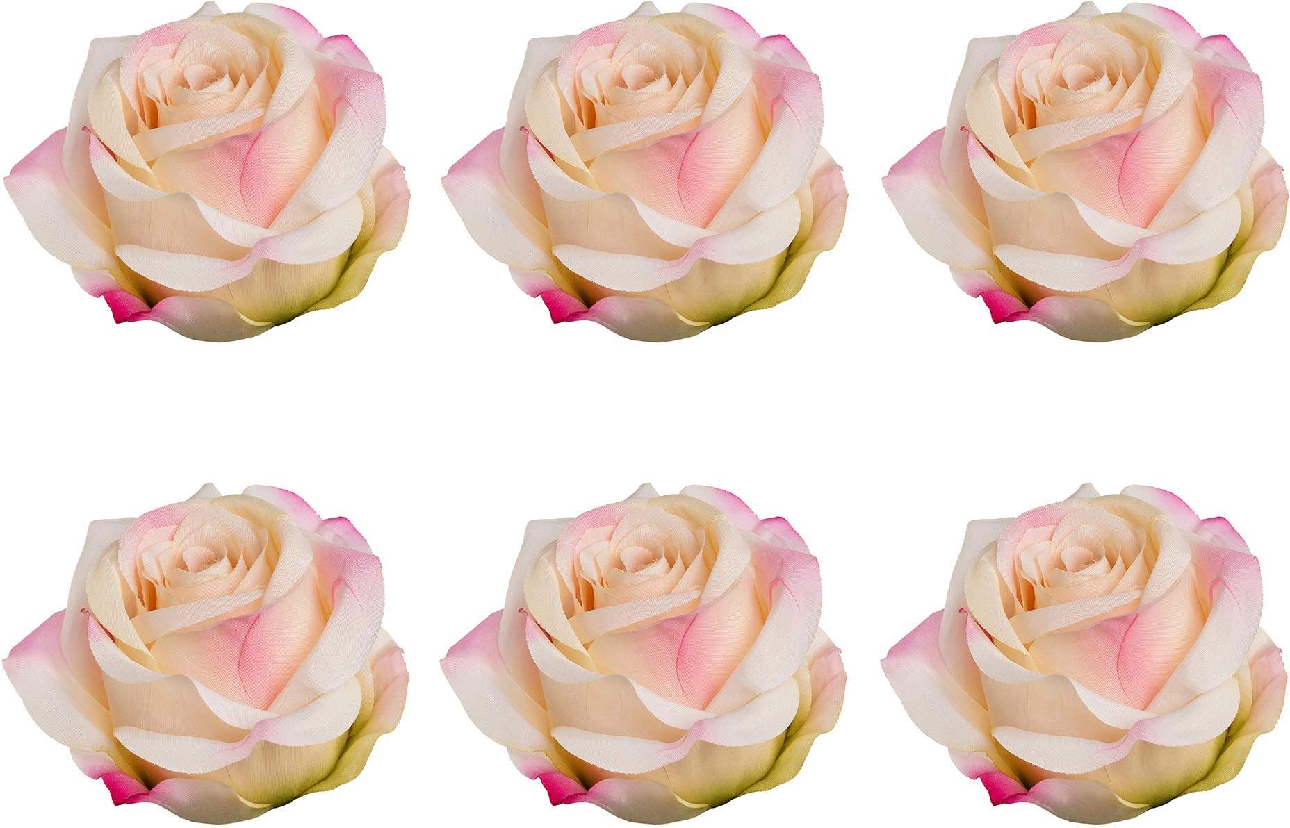 Kunstblume »Rose mit Clip«, im 6er Set