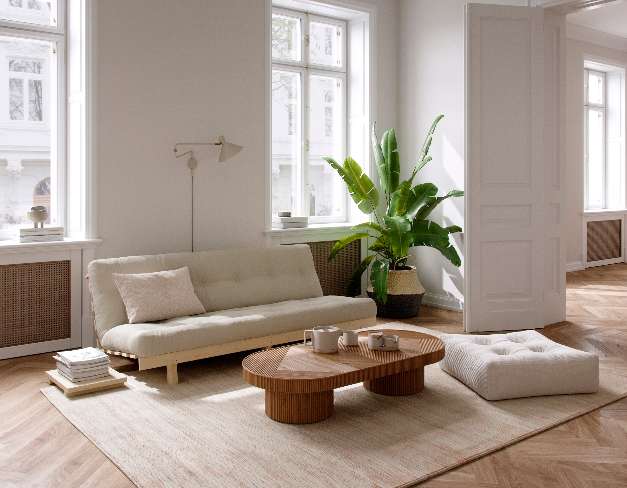 Karup Design Schlafsofa »Lean«, (2 St.), mit Bettfunktion und Futonmatratze