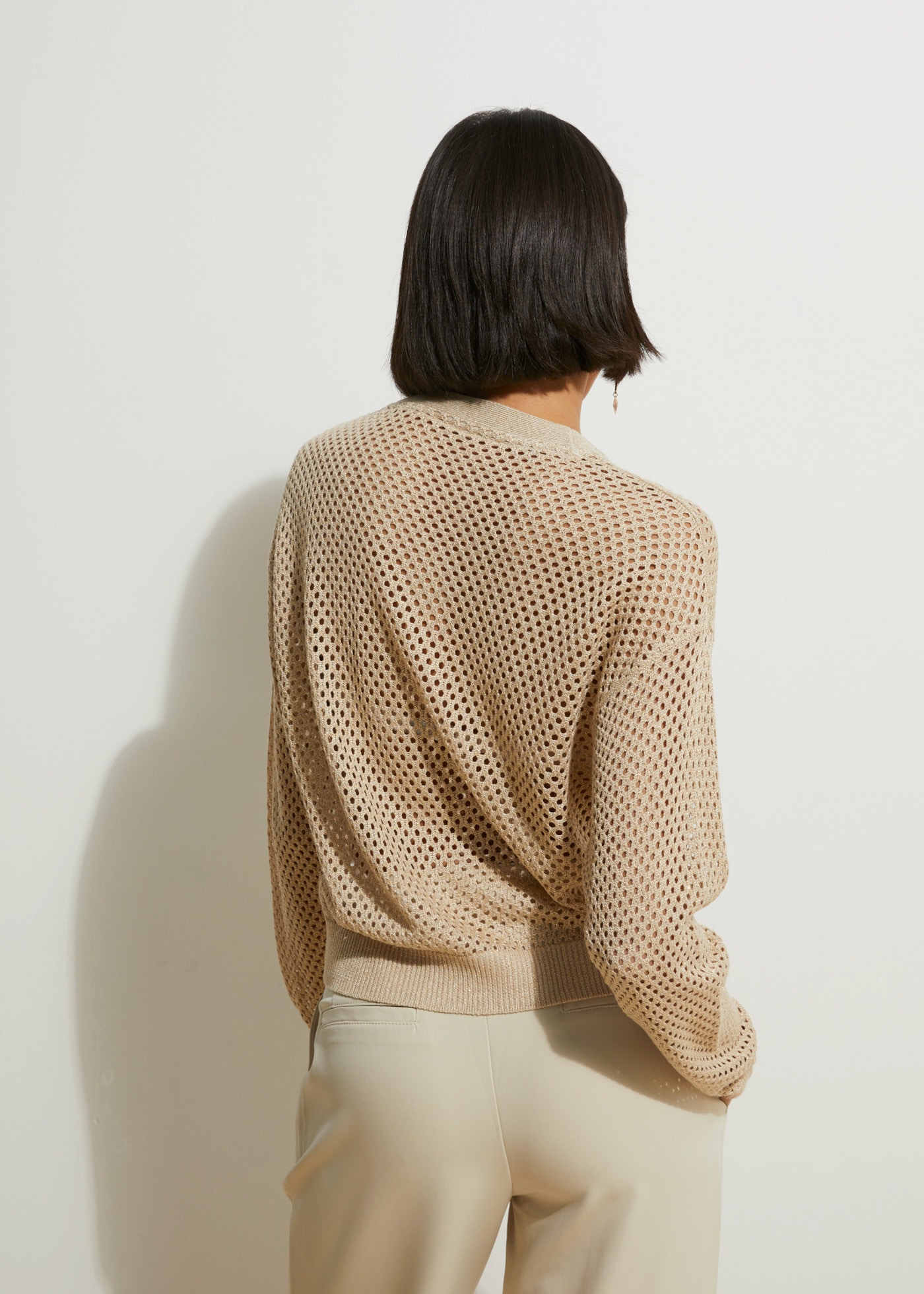 bonprix Strickjacke Oversize-Passform, mit Reißverschluss vorne