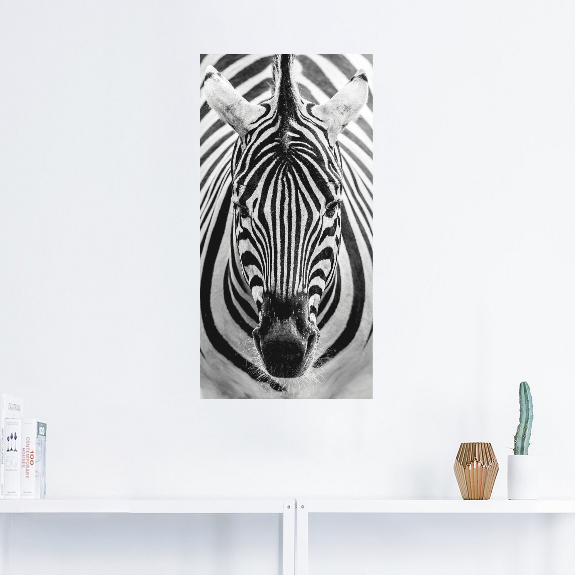 Artland Wandbild »Zebra«, Wildtiere, (1 St.), als Leinwandbild, Poster, Wandaufkleber in verschied. Größen