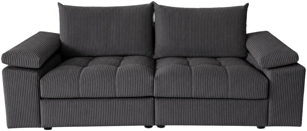 OTTO home Big-Sofa »Soft&Cosy Pik XL, B: 246 cm, Mega Sofa in Cord« Lounge-Komfort mit edler Sitzsteppung, Federkern