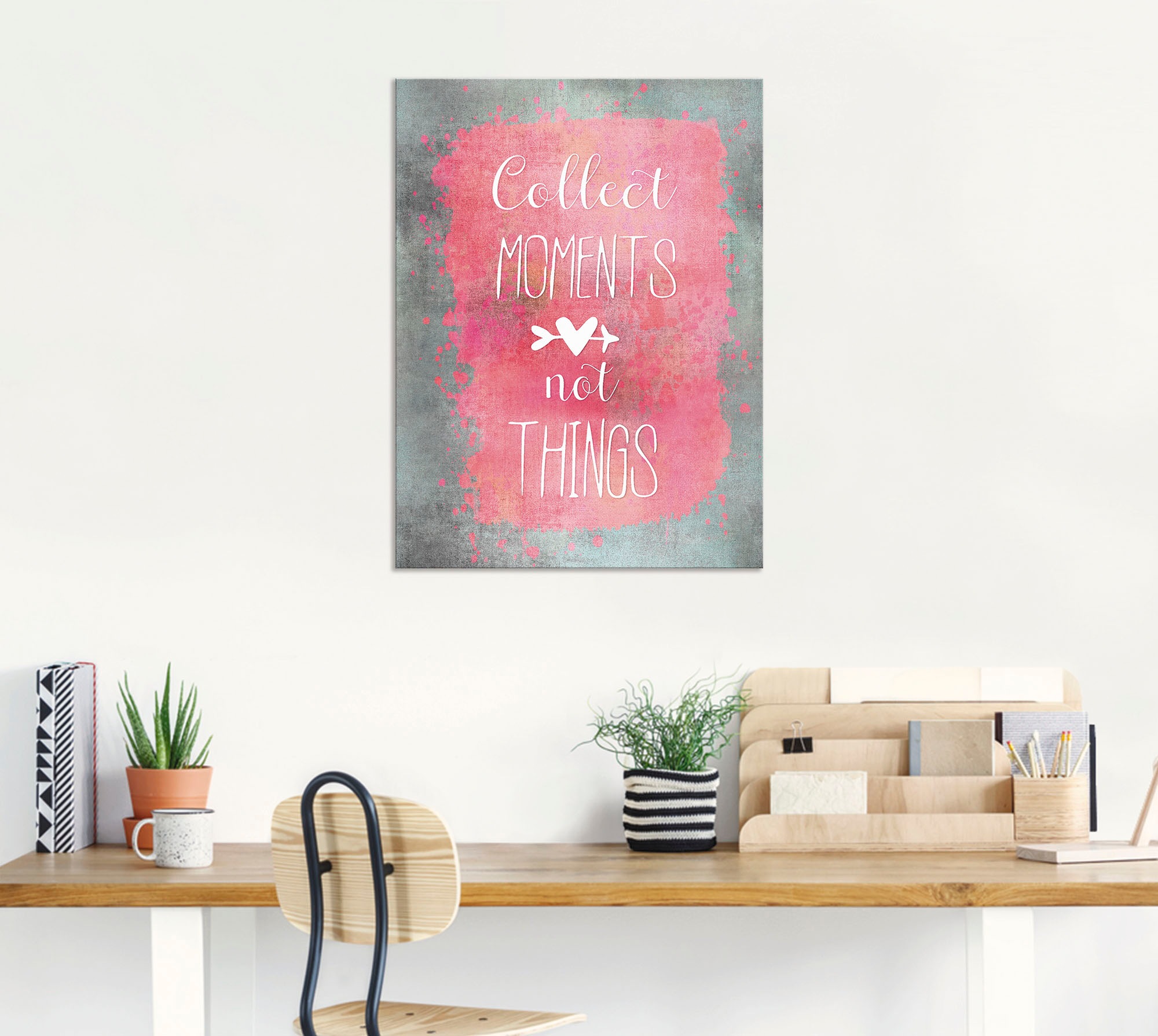Artland Wandbild »Momente« Sprüche & Texte 1 Stk. tlg. als Alubild, Outdoorbild, Leinwandbild in verschied. Größen