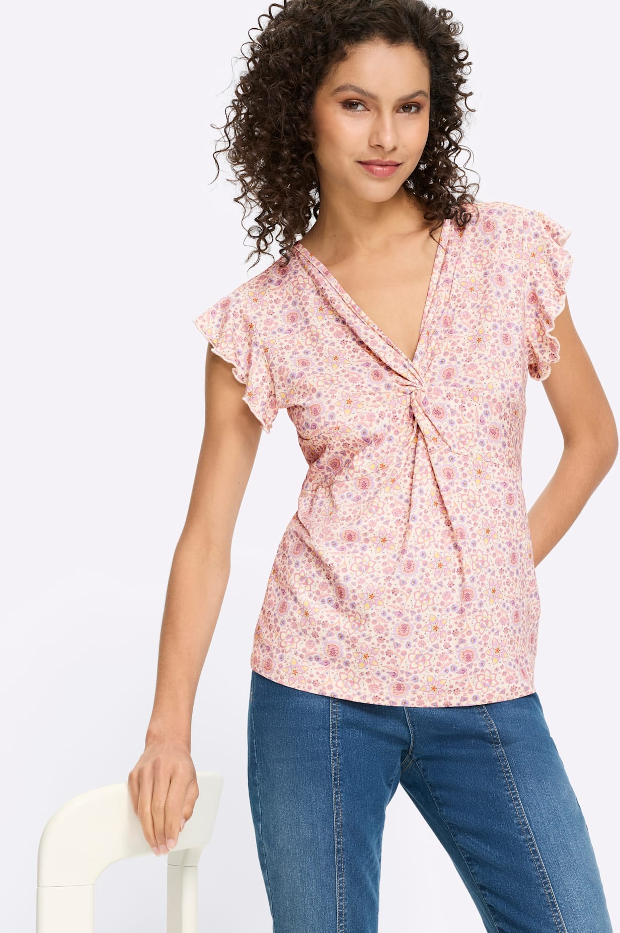 heine Kurzarmshirt »Druck-Shirt« 1 tlg.