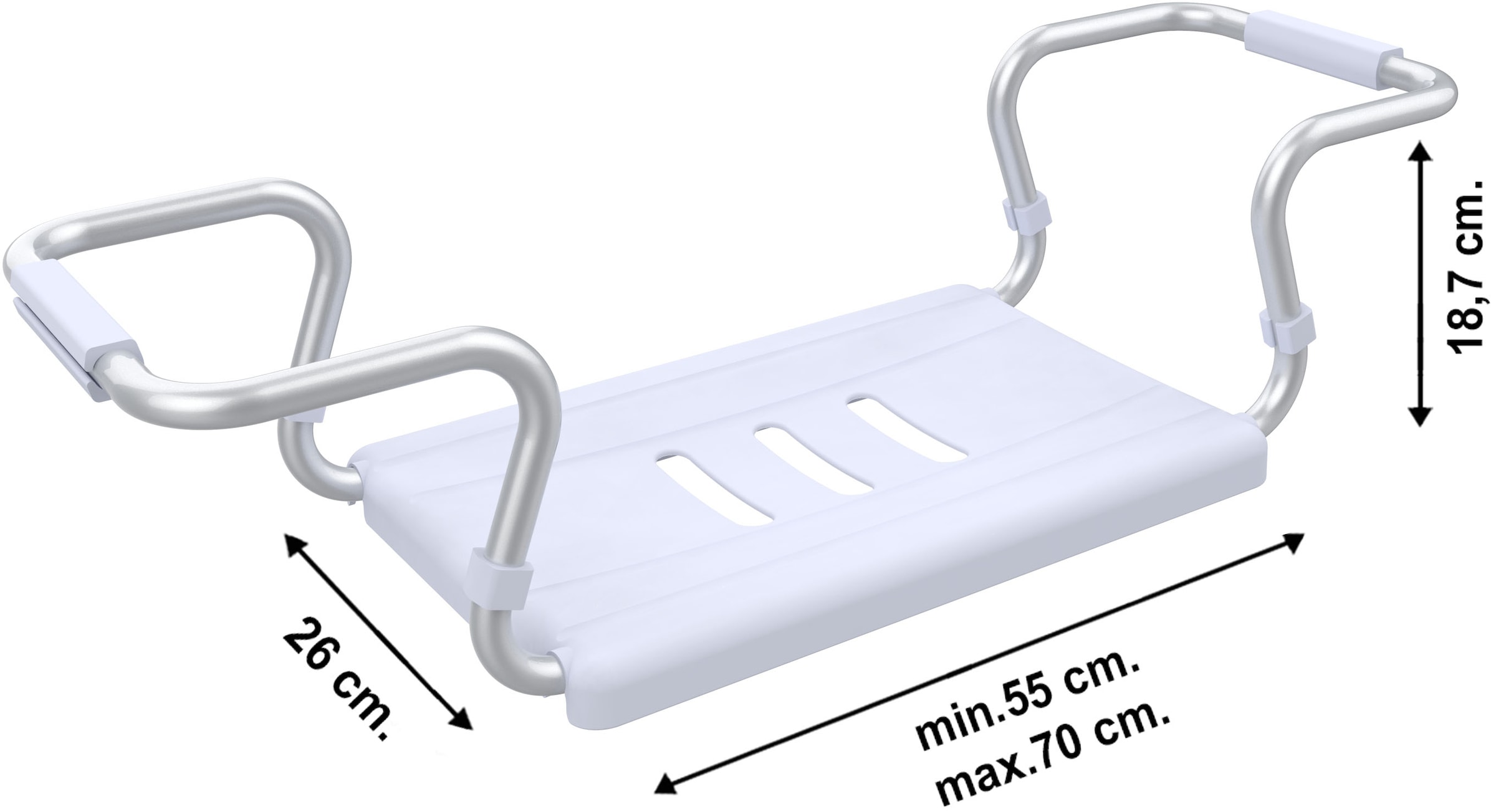 Bischof Badewannensitz »Classic« belastbar bis 120 kg Breite 51 - 70 cm