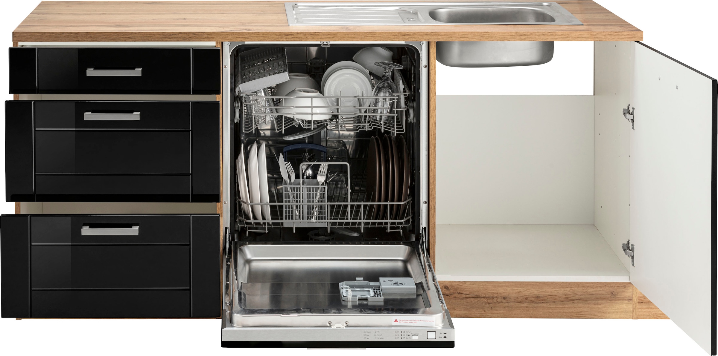 KOCHSTATION Winkelküche »KS-Tinnum«, ohne E-Geräte, Stellbreite 240/270 cm
