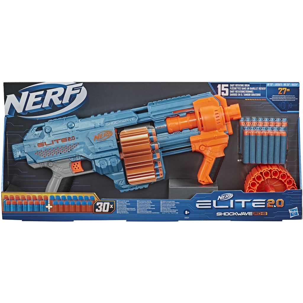 Hasbro Blaster »Nerf Elite 2.0 Shockwave RD-15«, inkl. 30 Darts